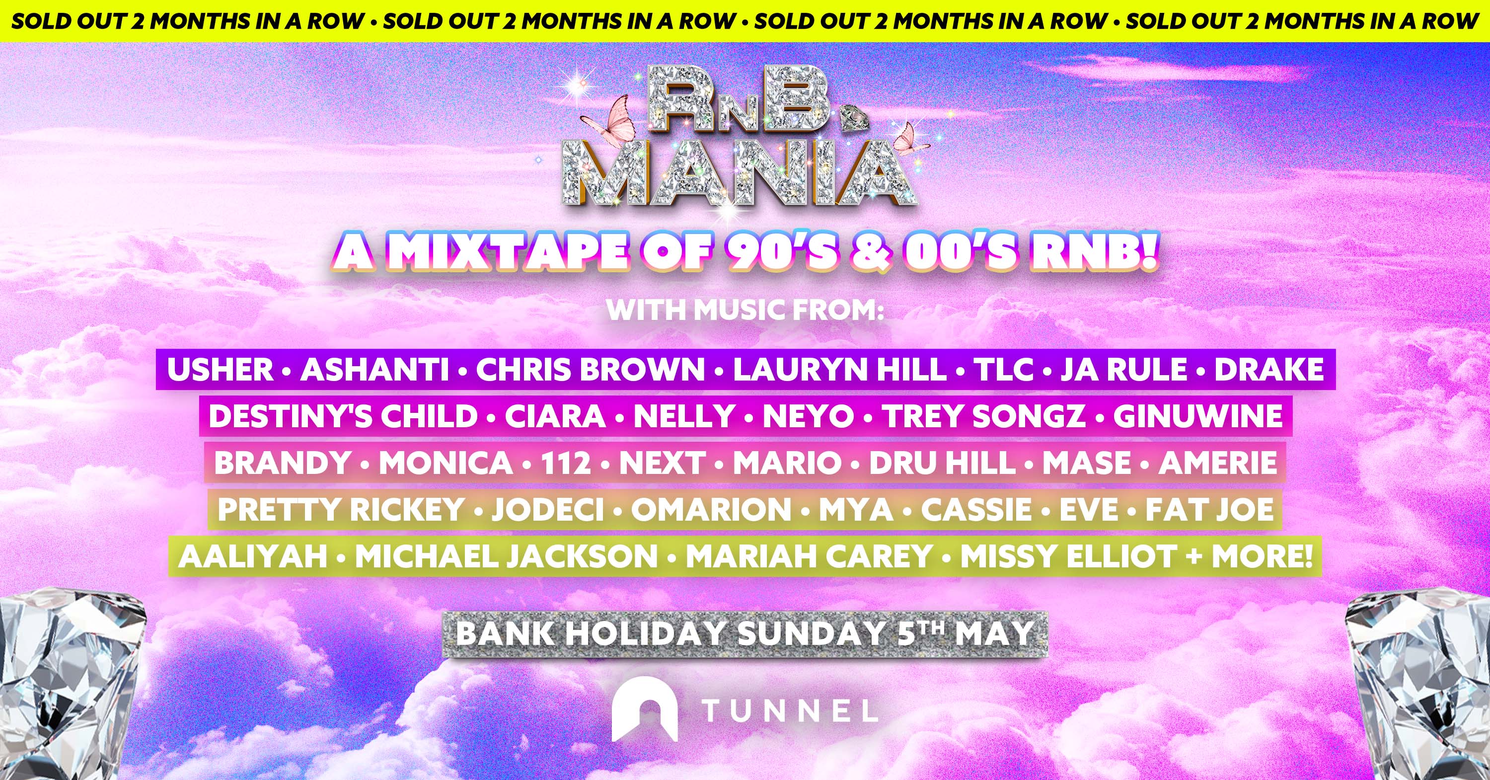 RNB MANIA | 90s & 00s RNB All Night [30 TICKETS LEFT] at Tunnel Club ...