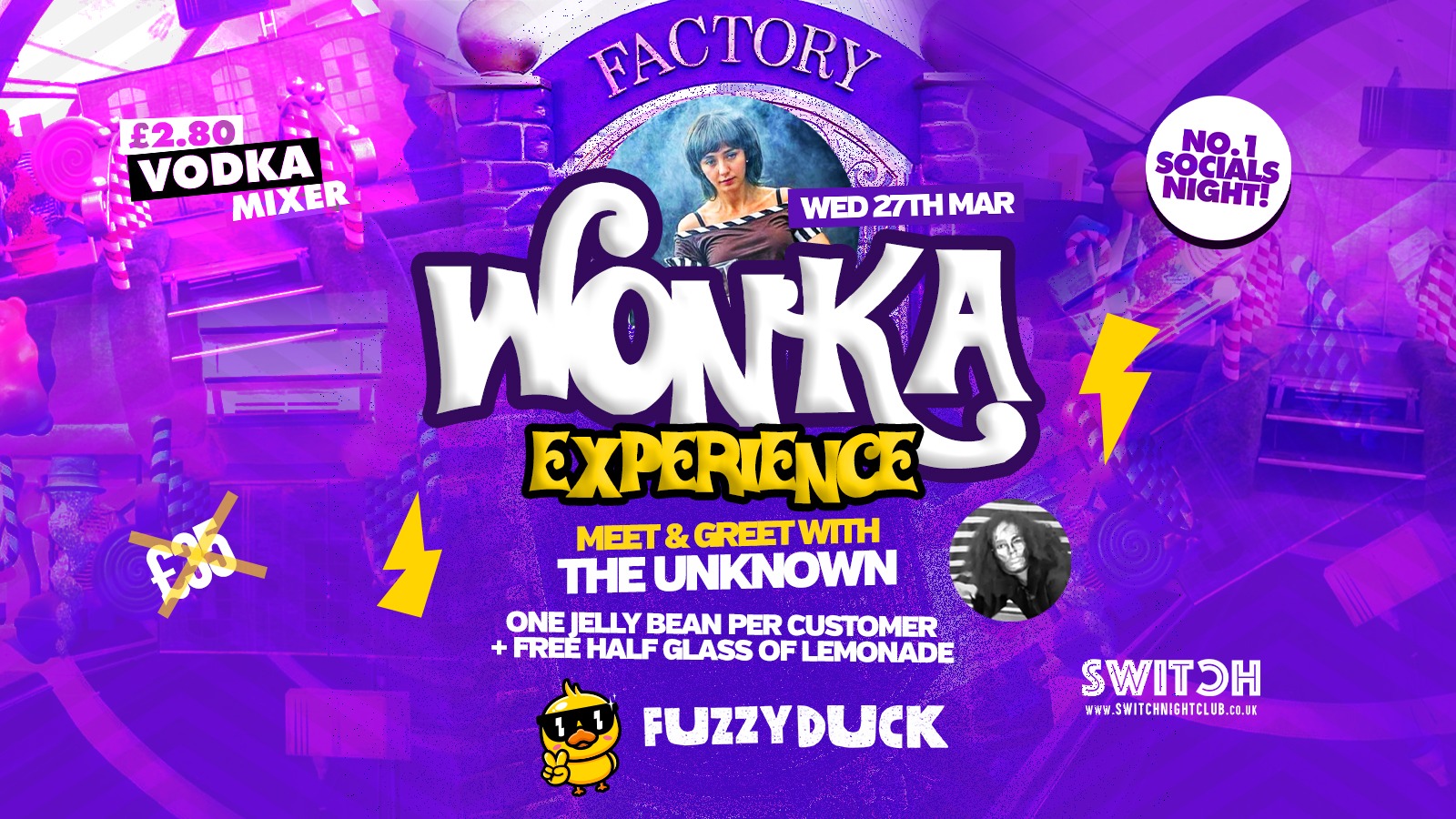 Fuzzy Duck | Wonka Experience | Official Student Social Wednesday