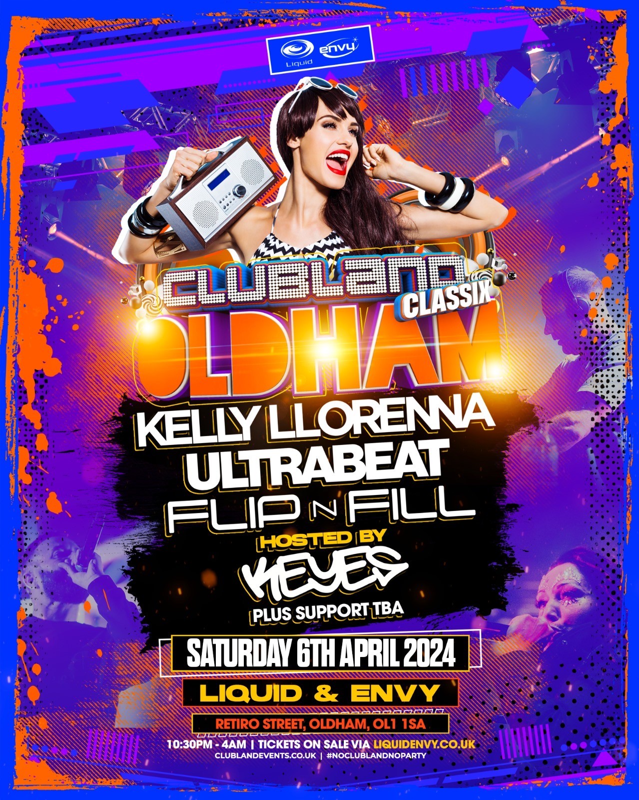 CLUBLAND OLDHAM at Liquid and Envy, Oldham on 6th Apr Fatsoma