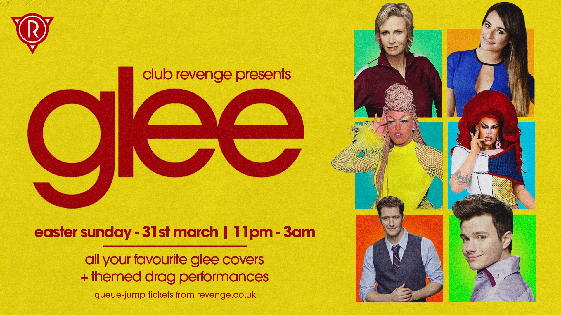 Club Revenge Presents: Glee! Easter Sunday