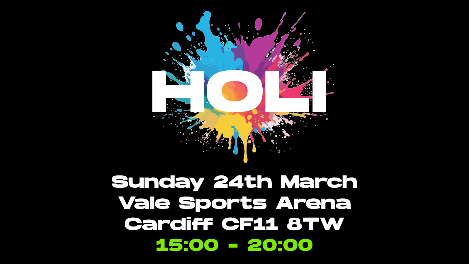 Desi Nach Cardiff Indoor Holi Festival 24.03.2024 at Vale Sports Arena