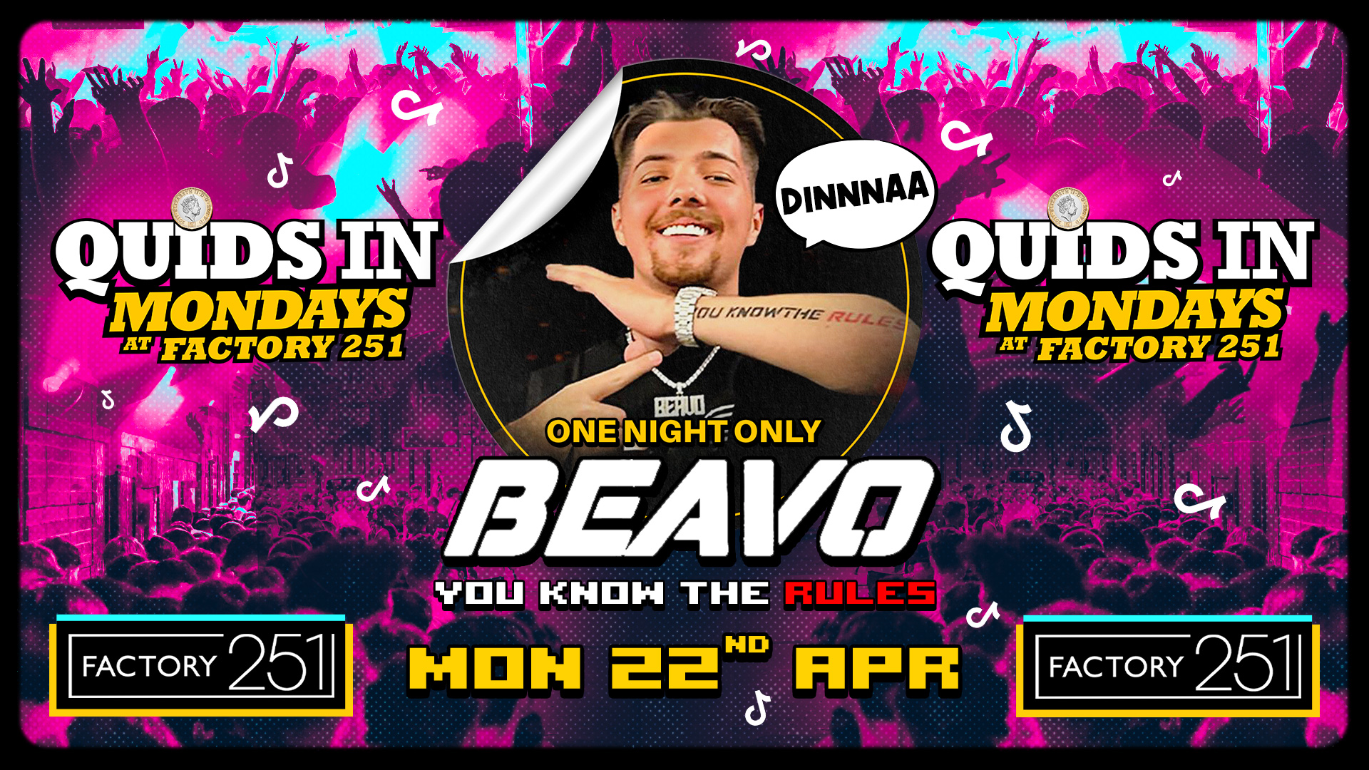 QUIDS IN MONDAYS 🏆 Hosted by TikTok star 'BEAVO' Manchester's Favourite ...