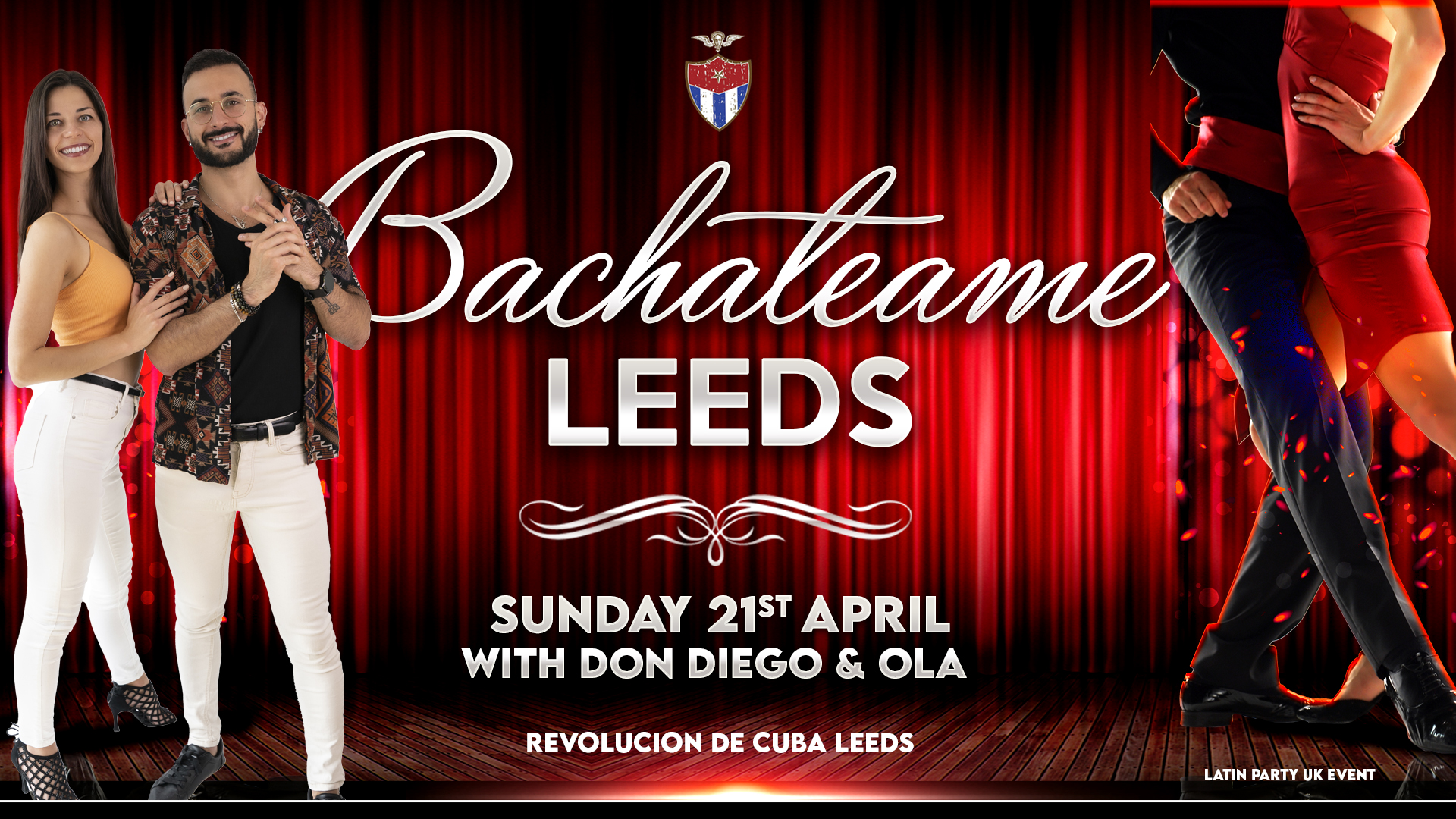 Bachateame Leeds – Sunday 21st April | Revolucion De Cuba