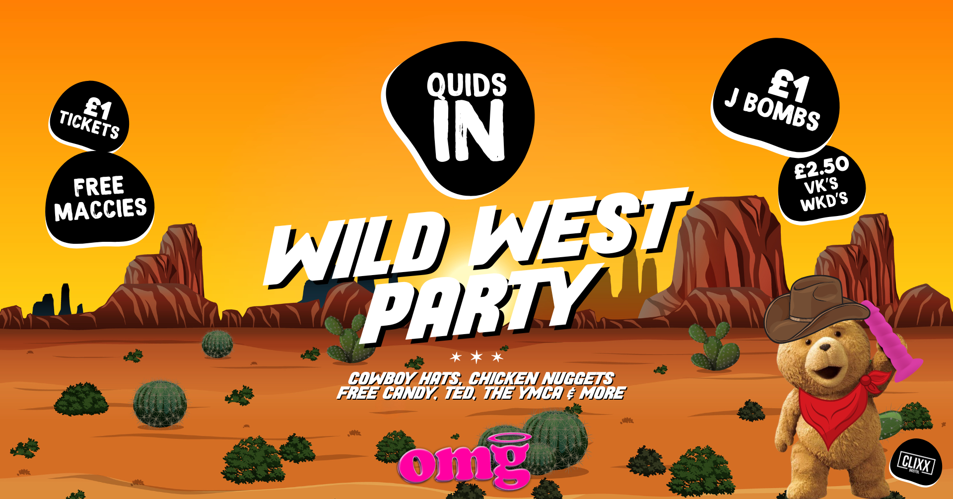 QUIDS IN 🐻 Wild West Party At OMG