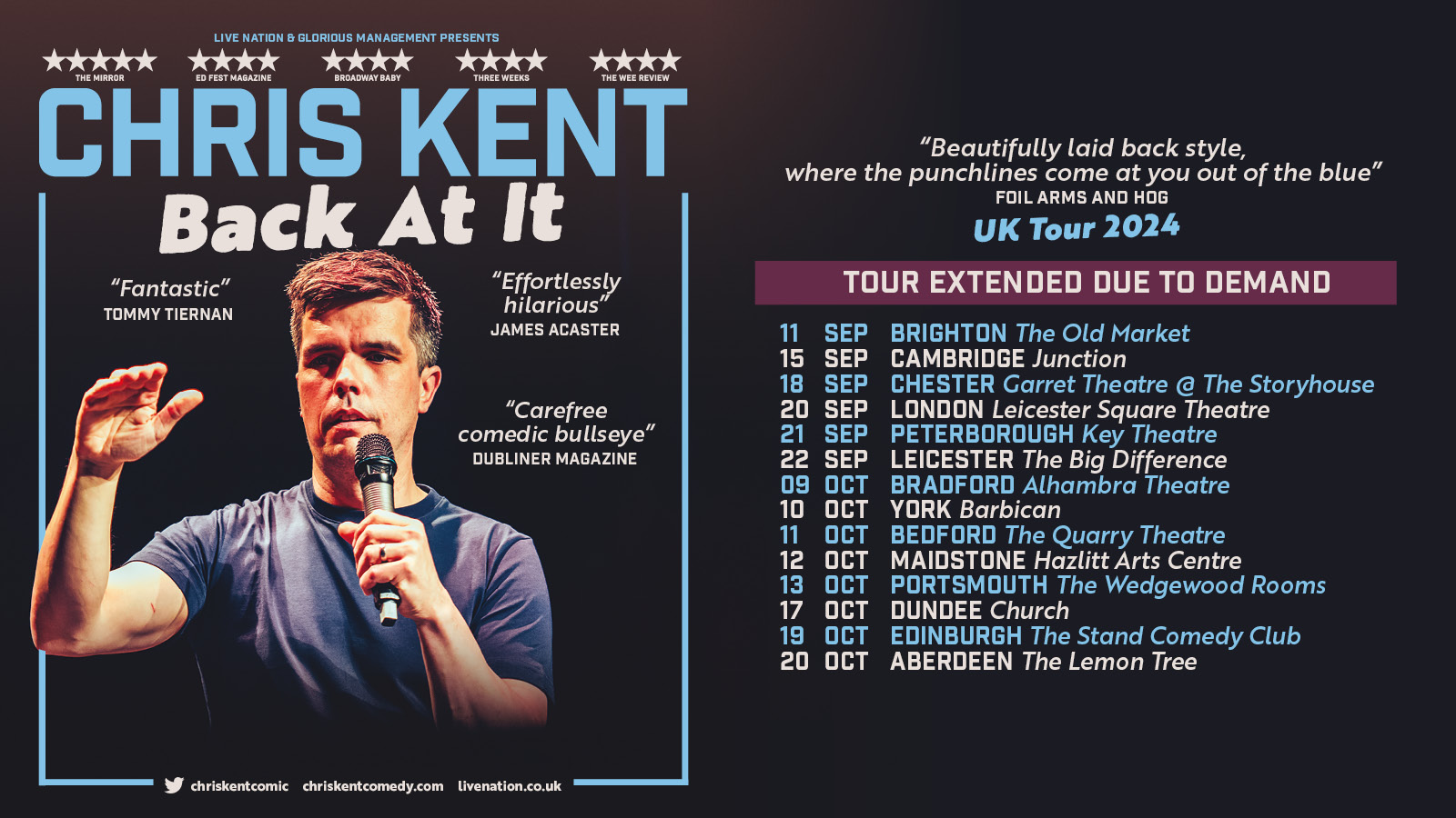 Chris Kent Live