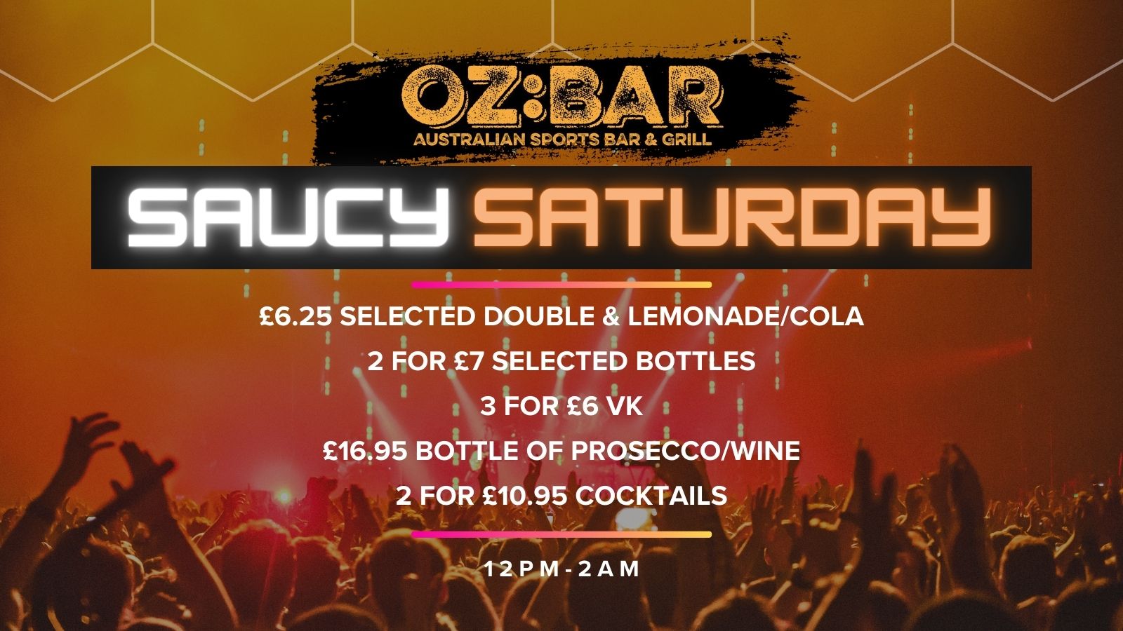 SAUCY Saturdays | OZ:BAR | 27.04.24 at OZ Bar, Nottingham on 27th Apr ...