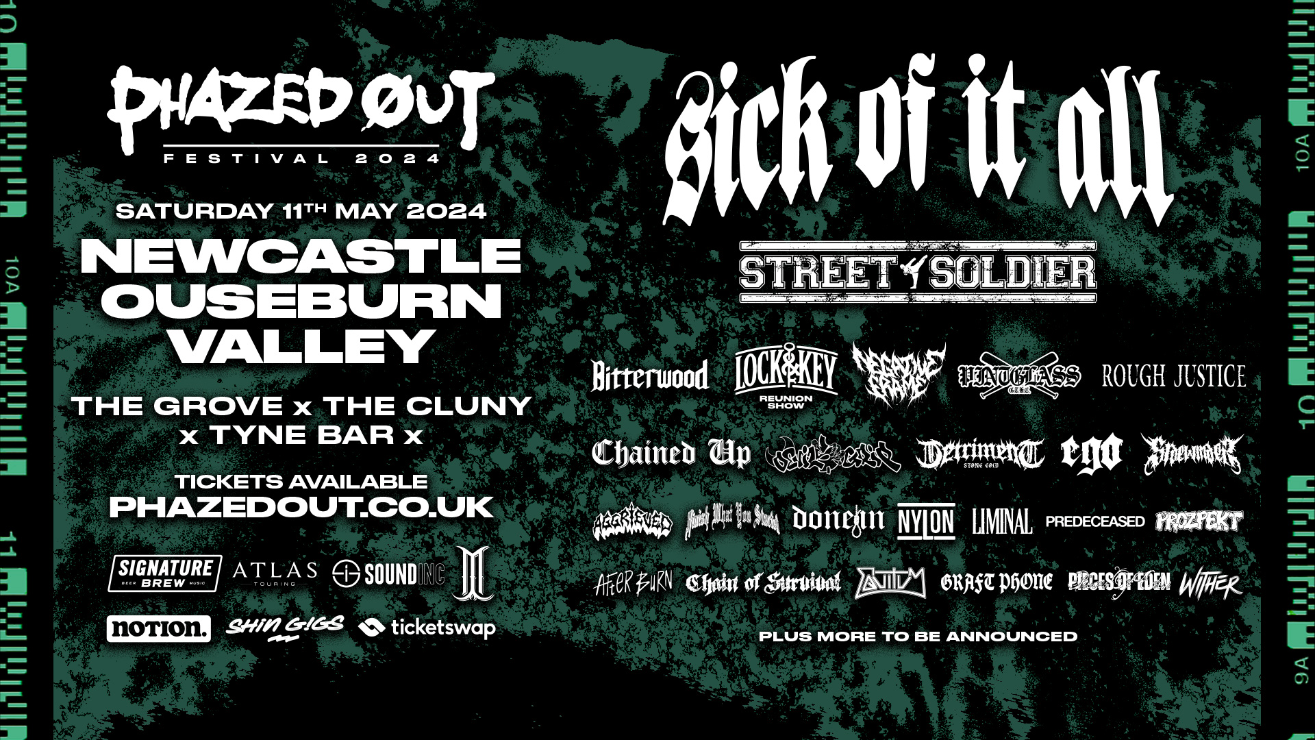 Phazed Out Festival 2024 ft Sick of It All + many more