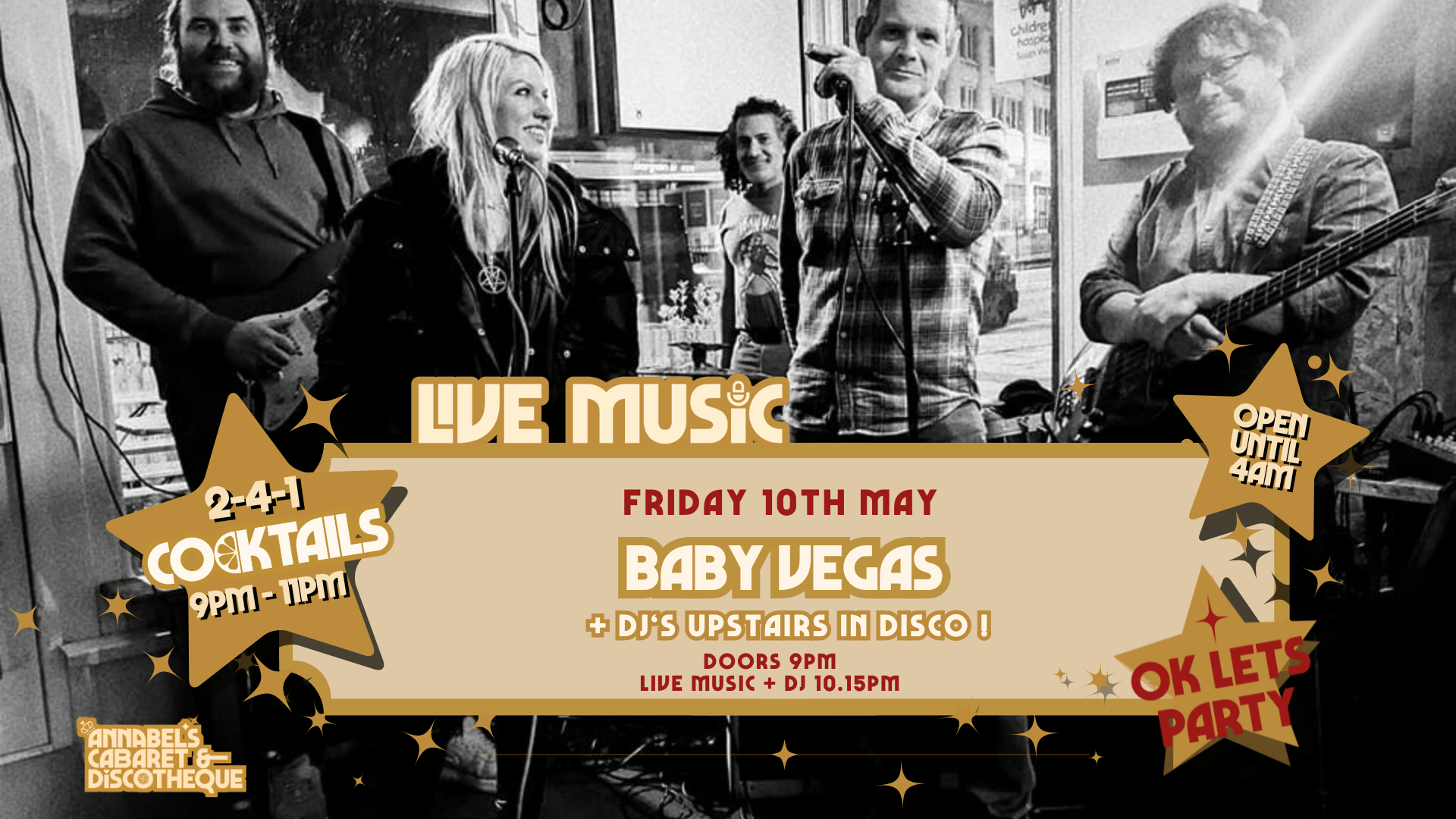 Live Music: BABY VEGAS // Annabel’s Cabaret & Discotheque