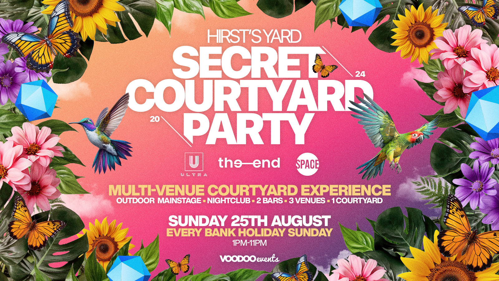 Secret Courtyard Party Tickets – 25th August