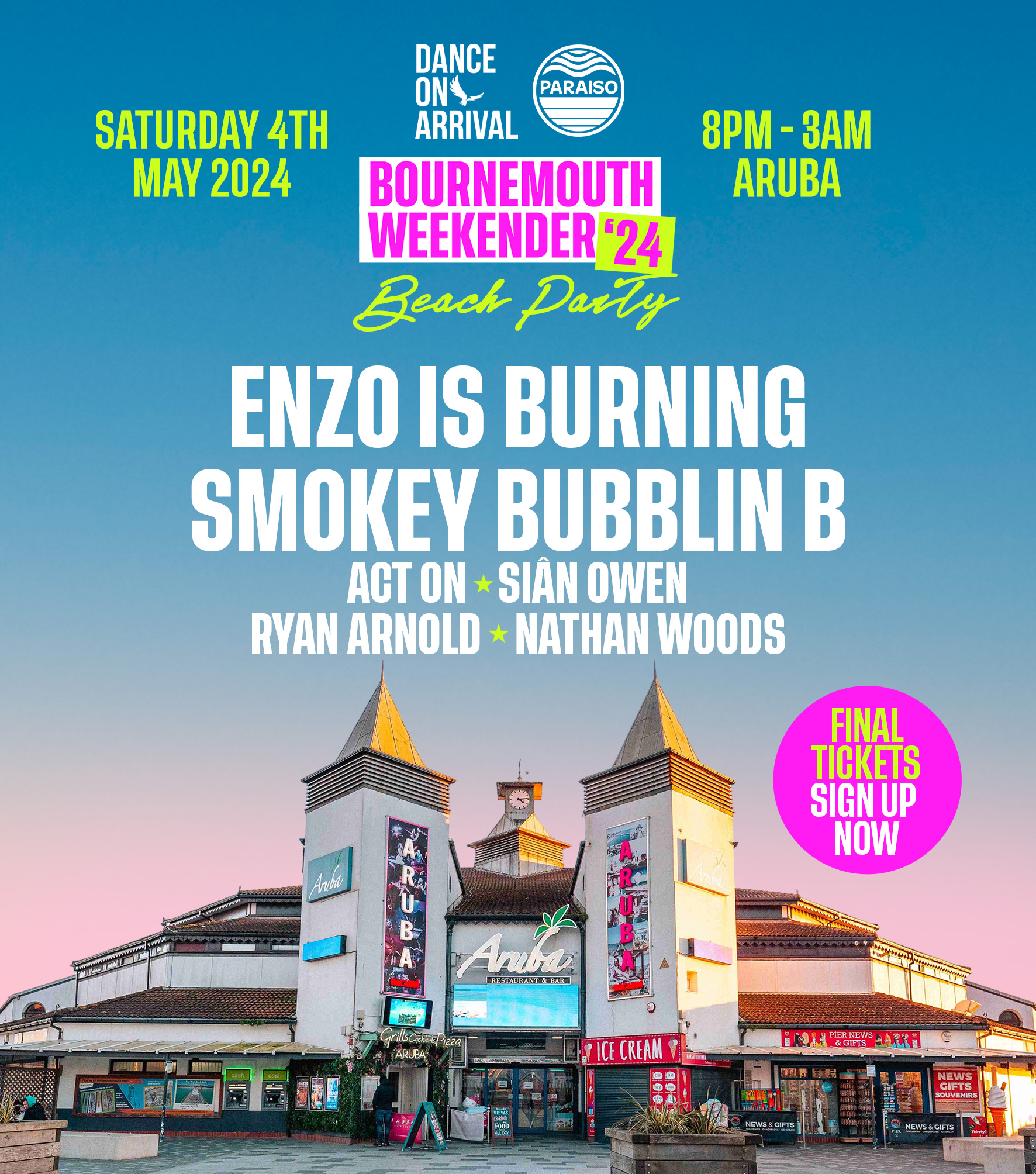 DANCE ON ARRIVAL: Enzo Is Burning & Smokey Bubblin B at Aruba 