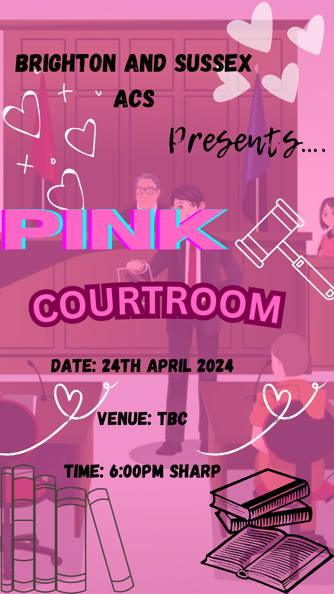 ACS PINK COURTROOM at University of Sussex, Falmer on 24th Apr | Fatsoma