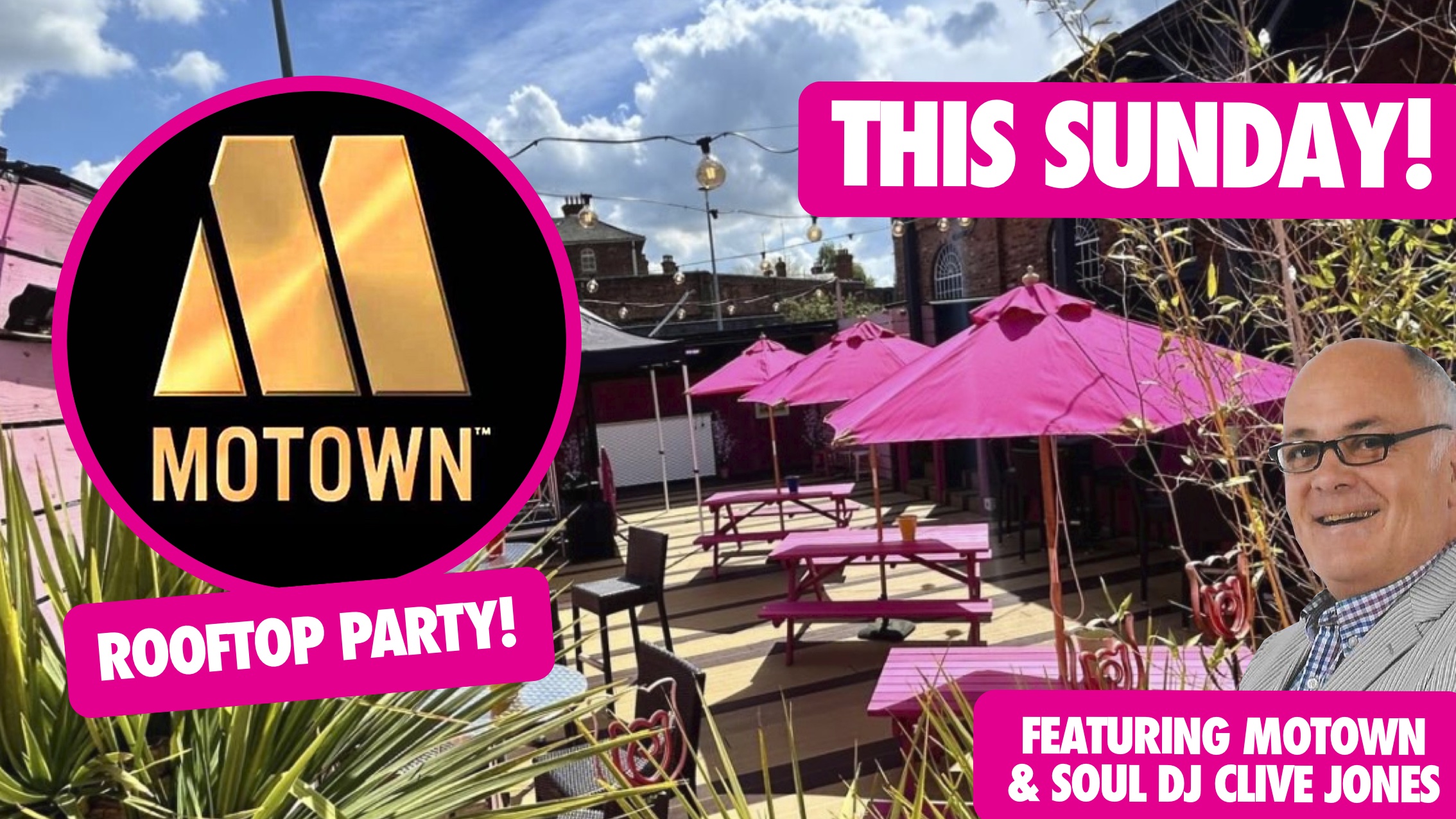 THIS SUNDAY! MOTOWN & SOUL INDOOR PARTY – with Motown DJ