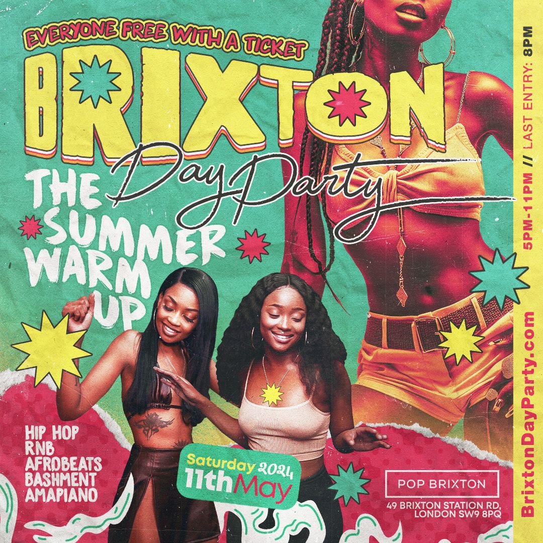 BRIXTON DAY PARTY – Everyone 100% Free – 1000+ RAVERS – TODAY!