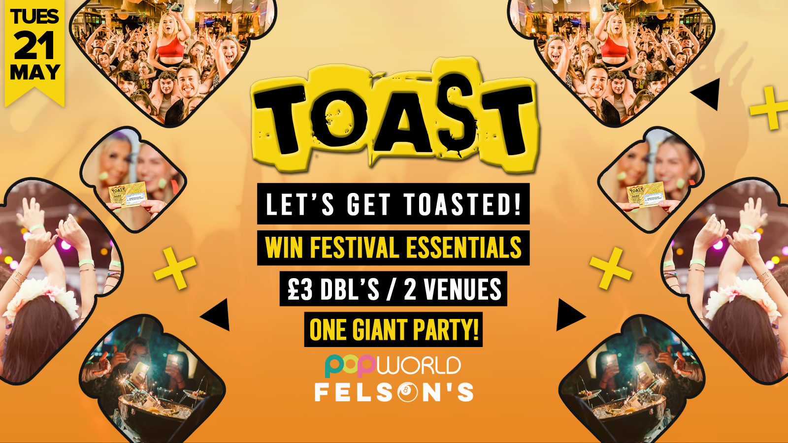 Toast • Spin To Win Festival Essentials • Popworld & Felsons