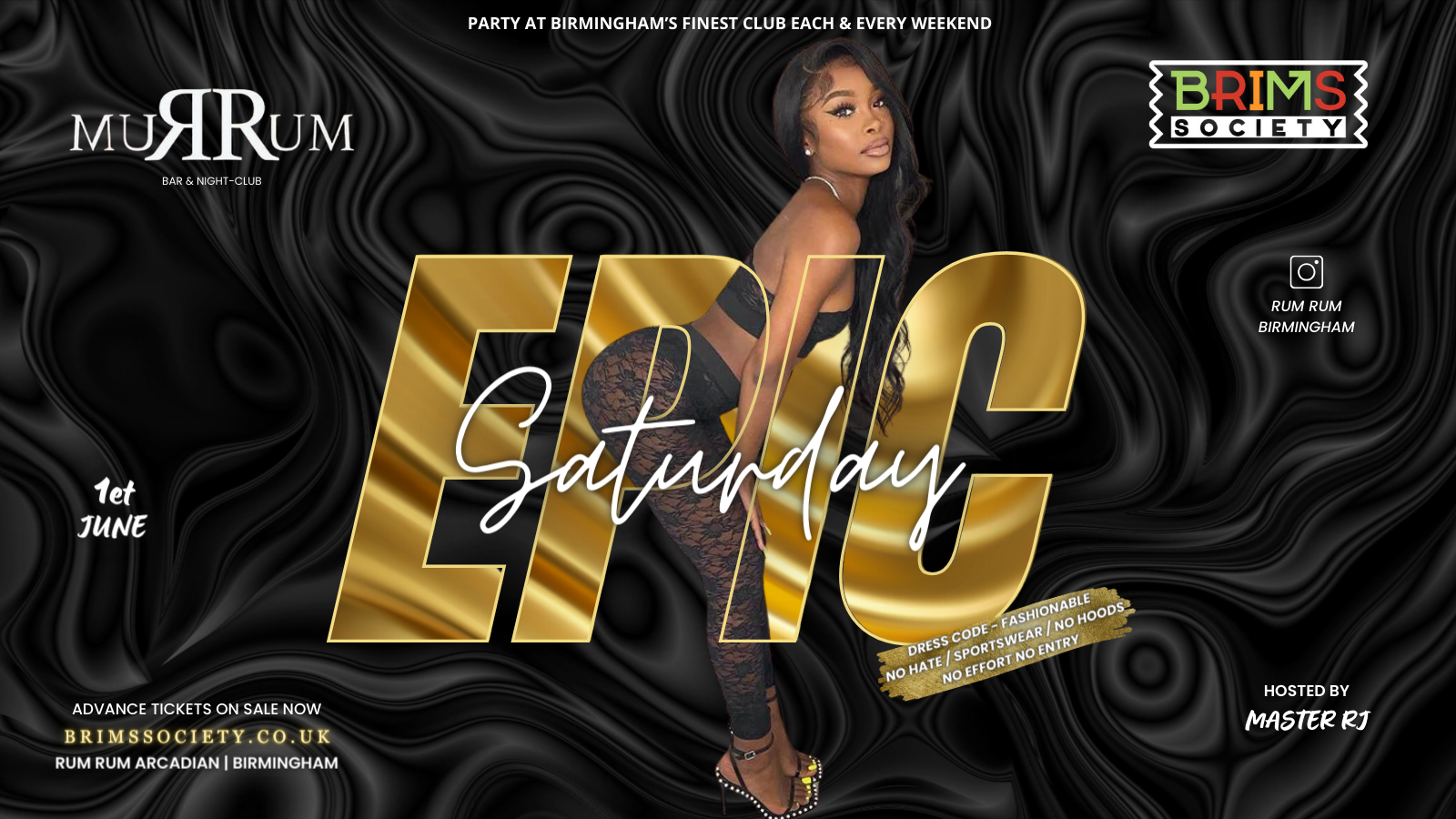 EPIC SATURDAYS AT RUM RUM 🔞 – GIVEAWAY 100 x FREE ENTRY TICKETS
