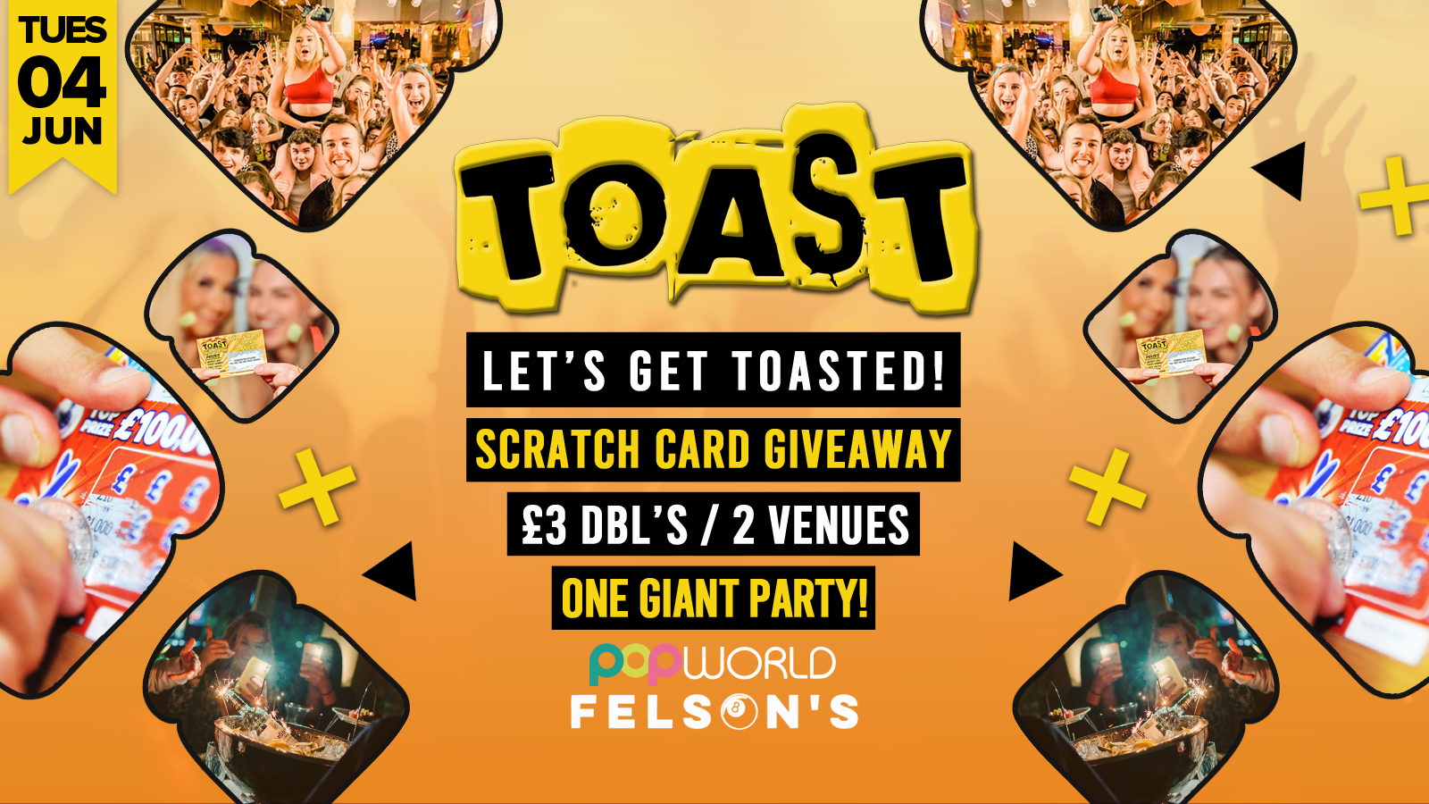 Toast • Scratch Card Giveaway • Popworld & Felsons