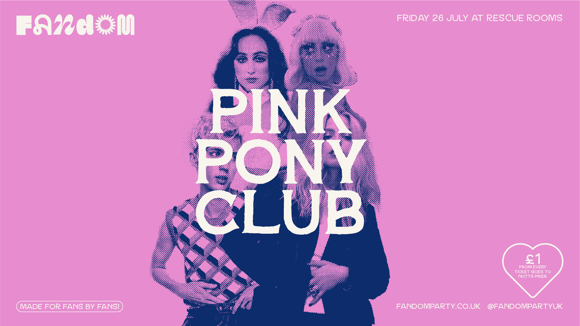 PINK PONY CLUB 🏳️‍🌈 Fandom At Rescue Rooms, Nottingham