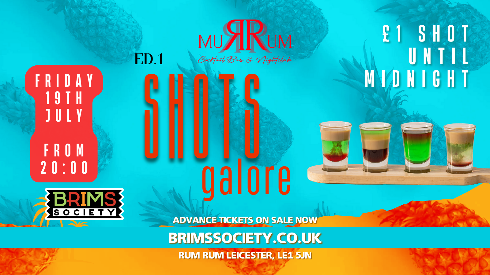 SHOTS GALORE – £1 SHOTS FOR THE NIGHT😱🔥THIS FRIDAY