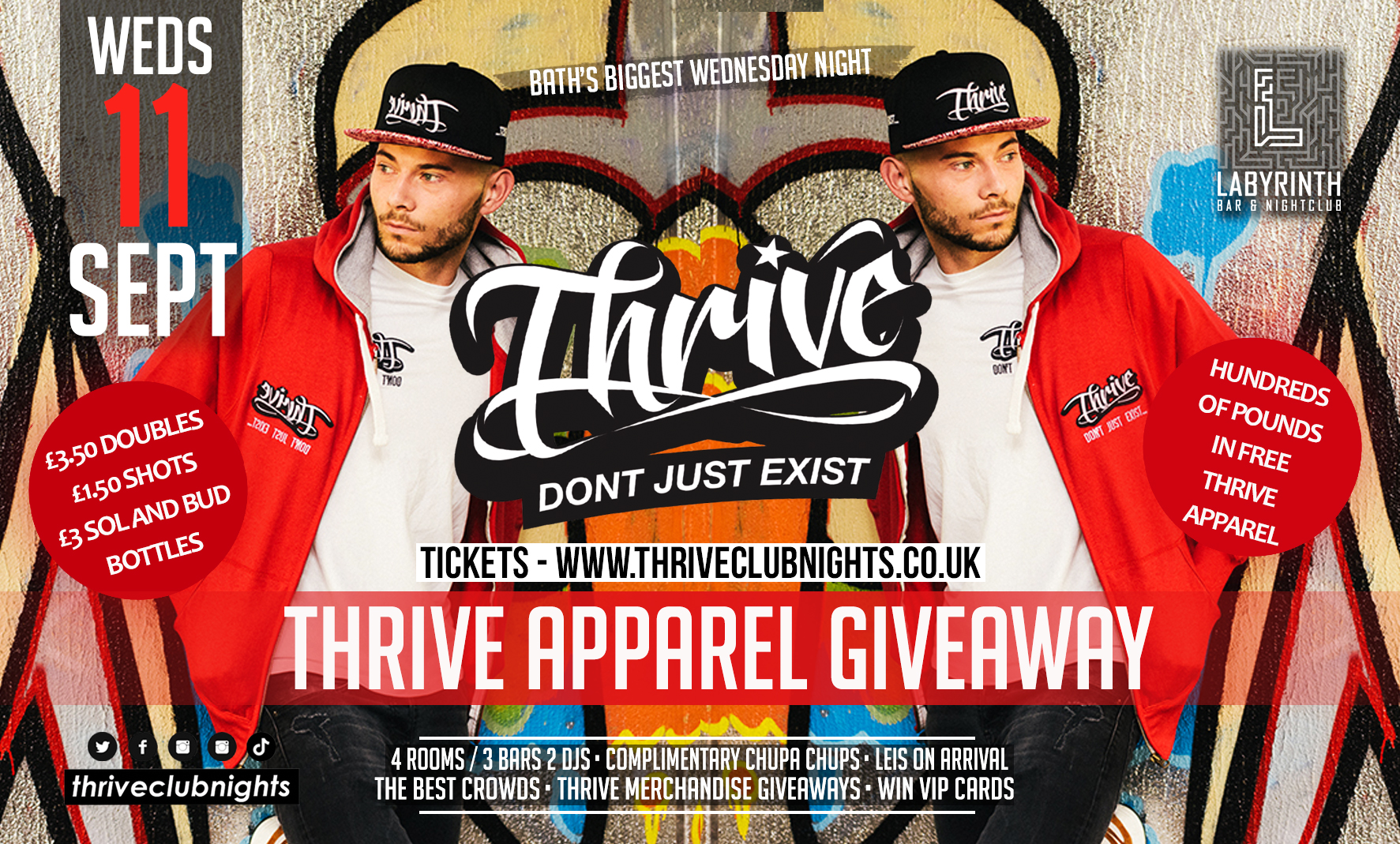 Thrive Wednesdays – LIMITED EDITION EXCLUSIVE THRIVE APPAREL GIVEAWAY!! 😲