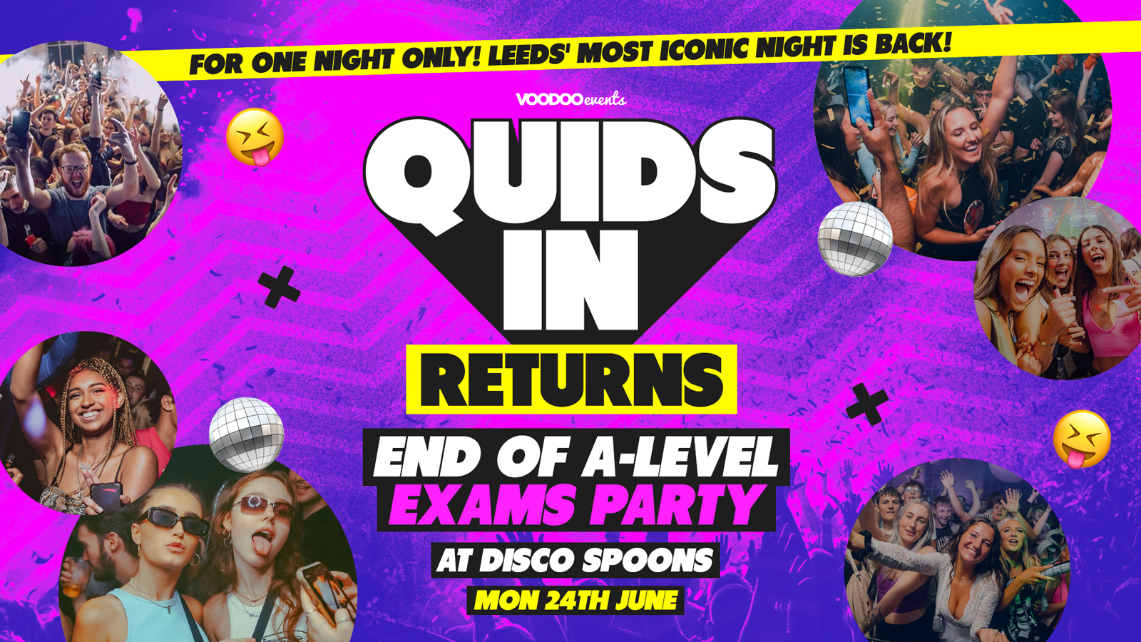QUIDS IN Returns @ Disco Spoons (Hedley Verity) Monday 24th June
