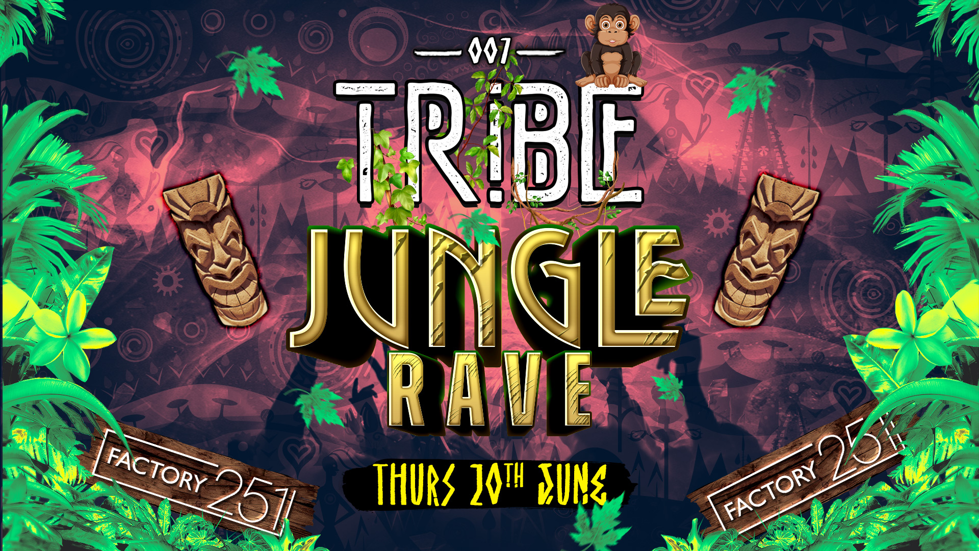 TRIBE 🦧 @ FACTORY | THURSDAY #007 | JUNGLE RAVE 🌴 TICKETS ON SALE