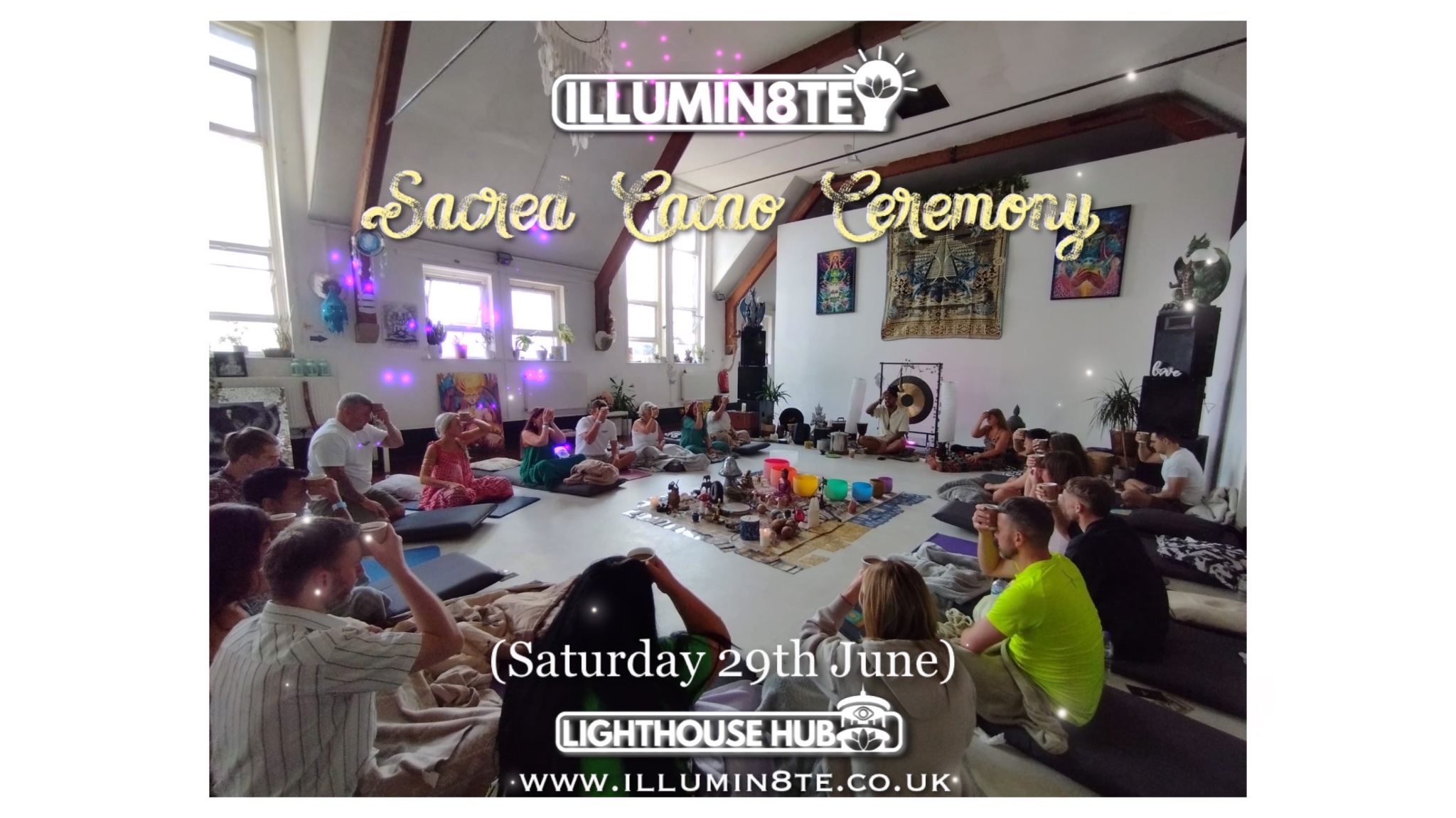 Blue Lotus Cacao Ceremony & FIRE WALK (Saturday 29th June) @ The Lighthouse Hub 1PM