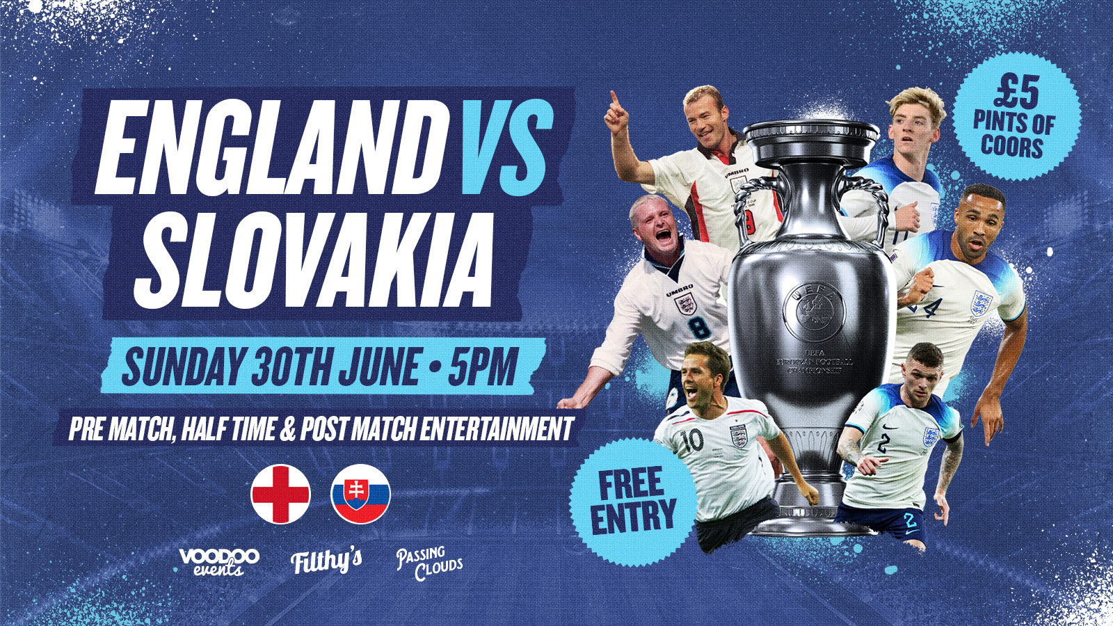 IT’S COMING HOME! – England Vs Slovakia! LIVE @ Filthys! 🏴󠁧󠁢󠁥󠁮󠁧󠁿