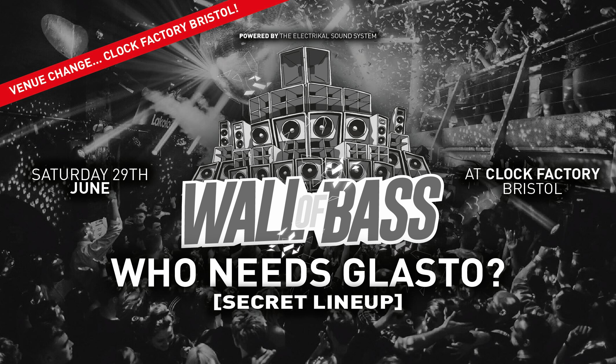 Wall of Bass: Glasnotbury DNB Rave [Raze Sound System] *VENUE CHANGE*