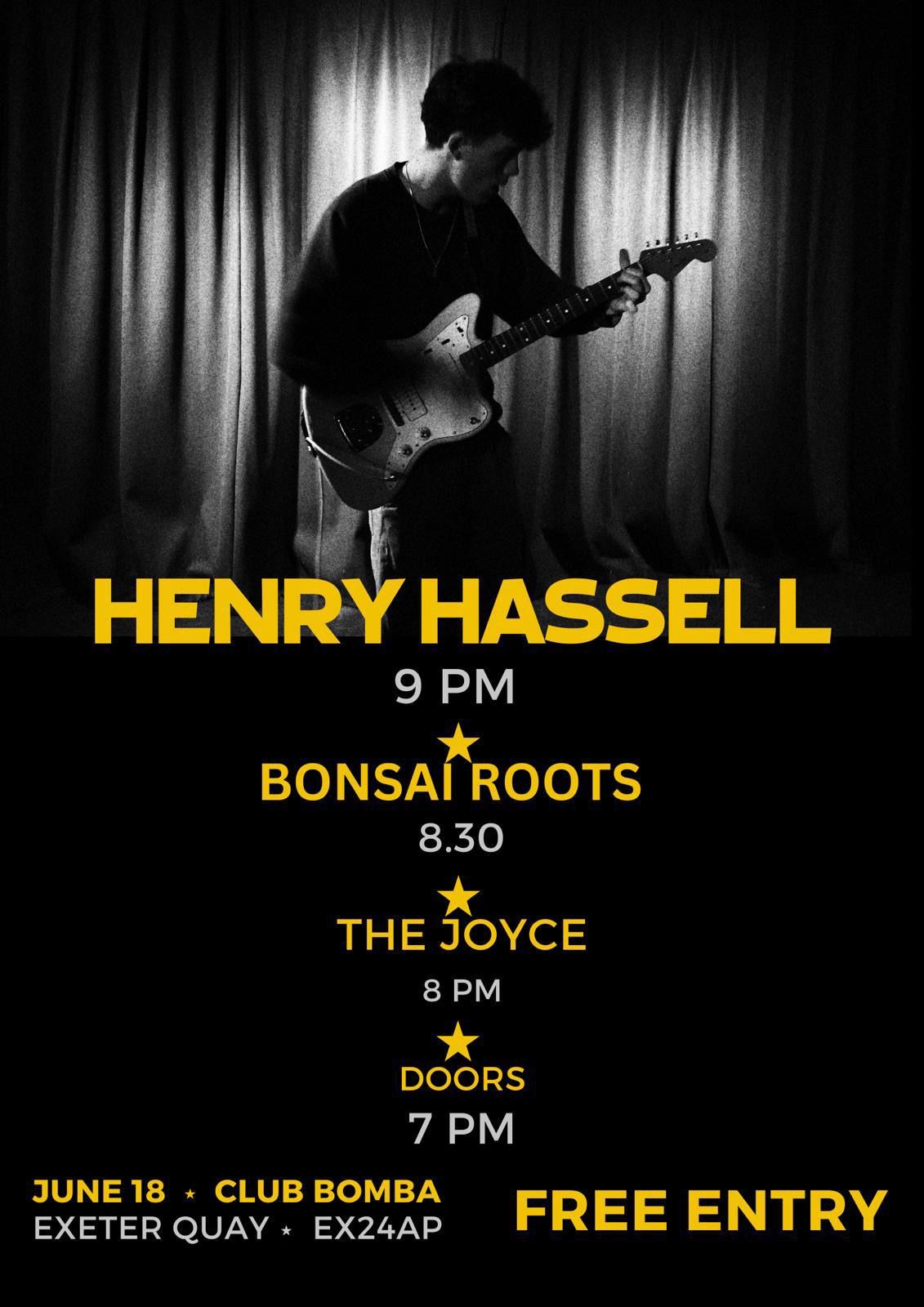 HENRY HASSELL LIVE @ BOMBA W/ BONSAI ROOTS & THE JOYCE 18th of JUNE