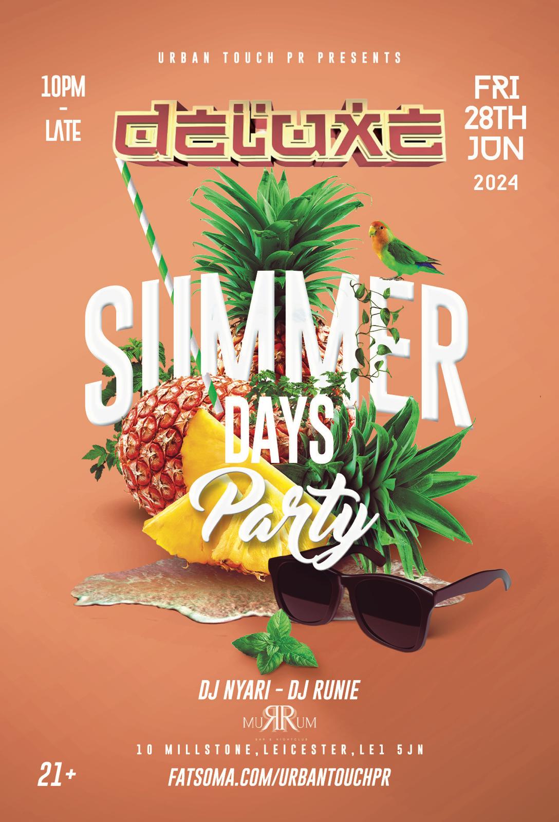 Summer Days Party Deluxe associated with Urban Touch Events