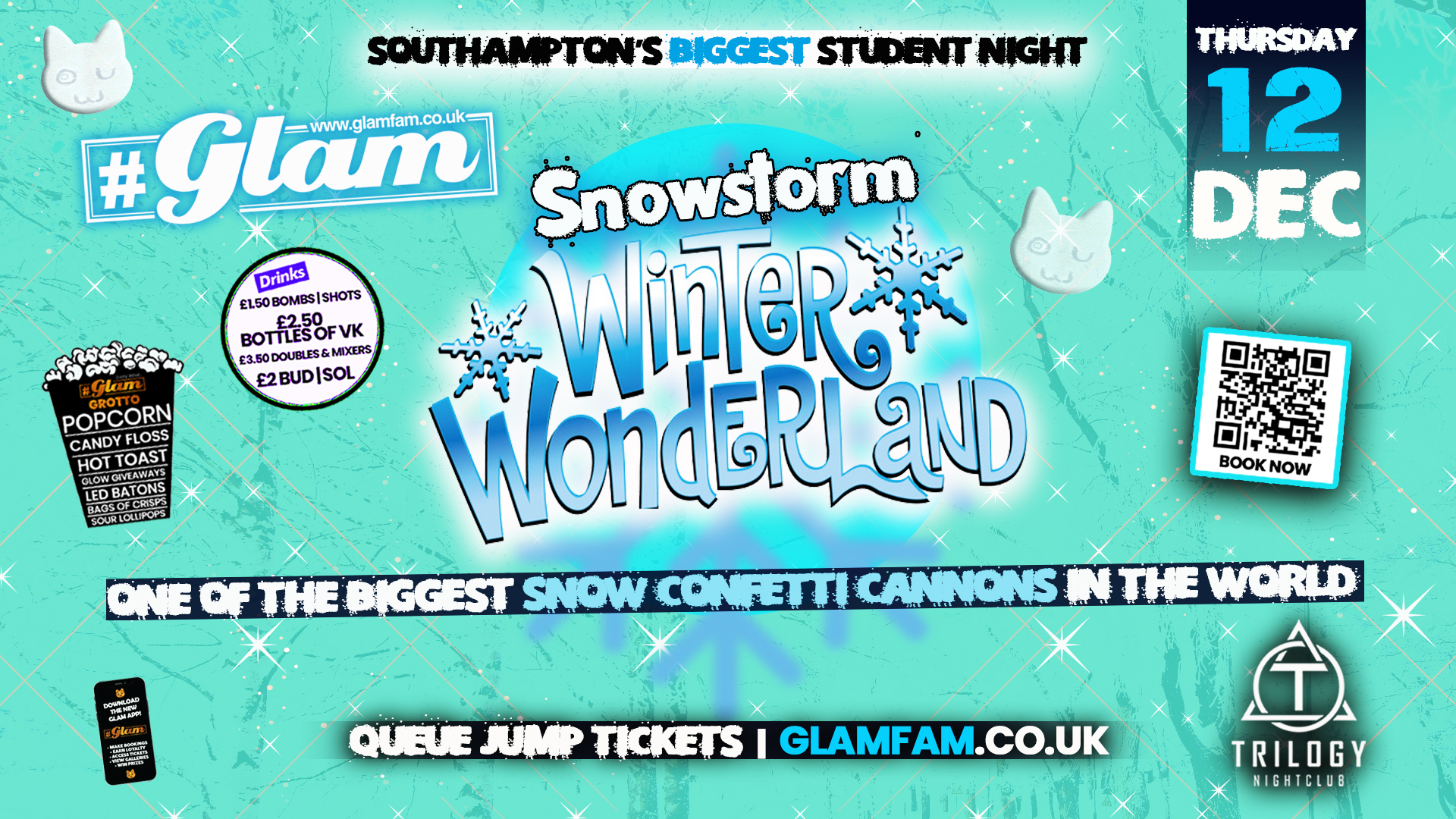 Glam – ❄️﻿ GLAM WINTER WONDERLAND ❄️ | Southampton’s Biggest Student Night 😻