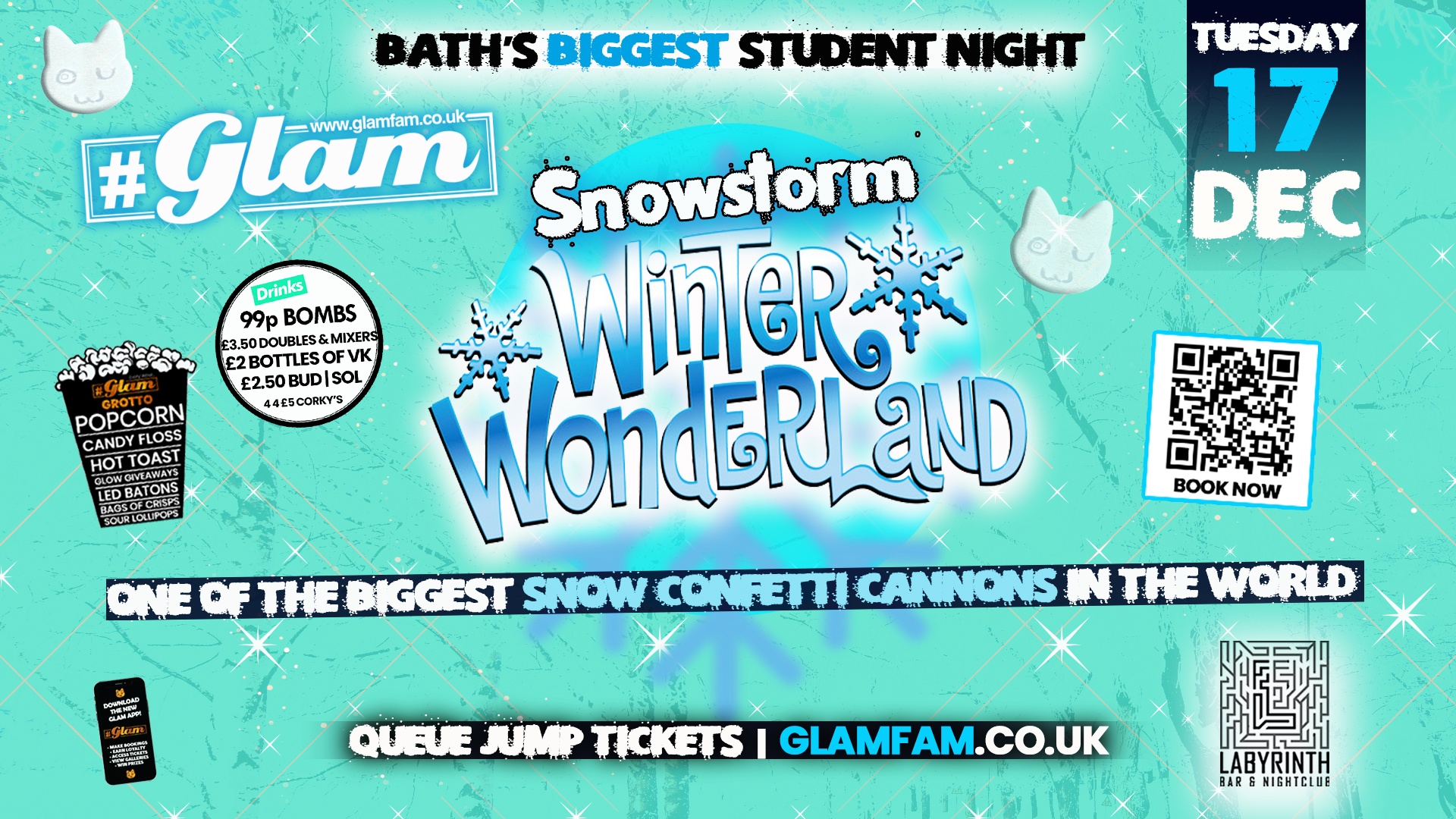 Glam – ﻿❄️ GLAM WINTER WONDERLAND ❄️ Bath’s Best Student Night | Tuesdays at Labs 😻