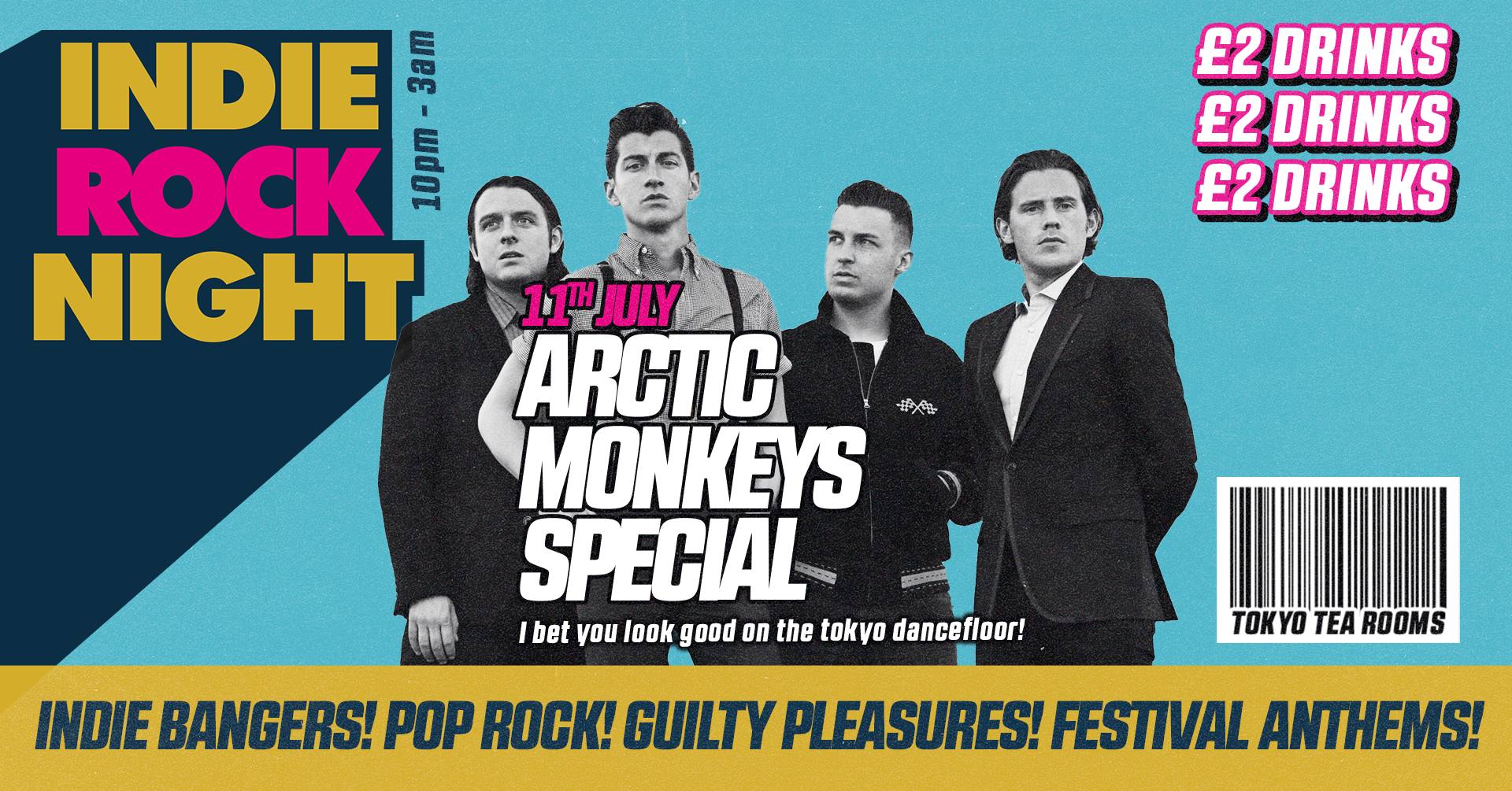 Indie Rock Night ∙ ARCTIC MONKEYS *ONLY 10 £5 TICKETS LEFT*