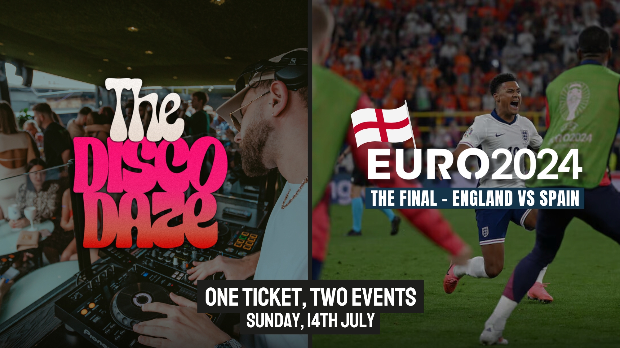 THE DISCO DAZE ROOFTOP PARTY X ENGLAND VS SPAIN [THE EUROS FINAL]