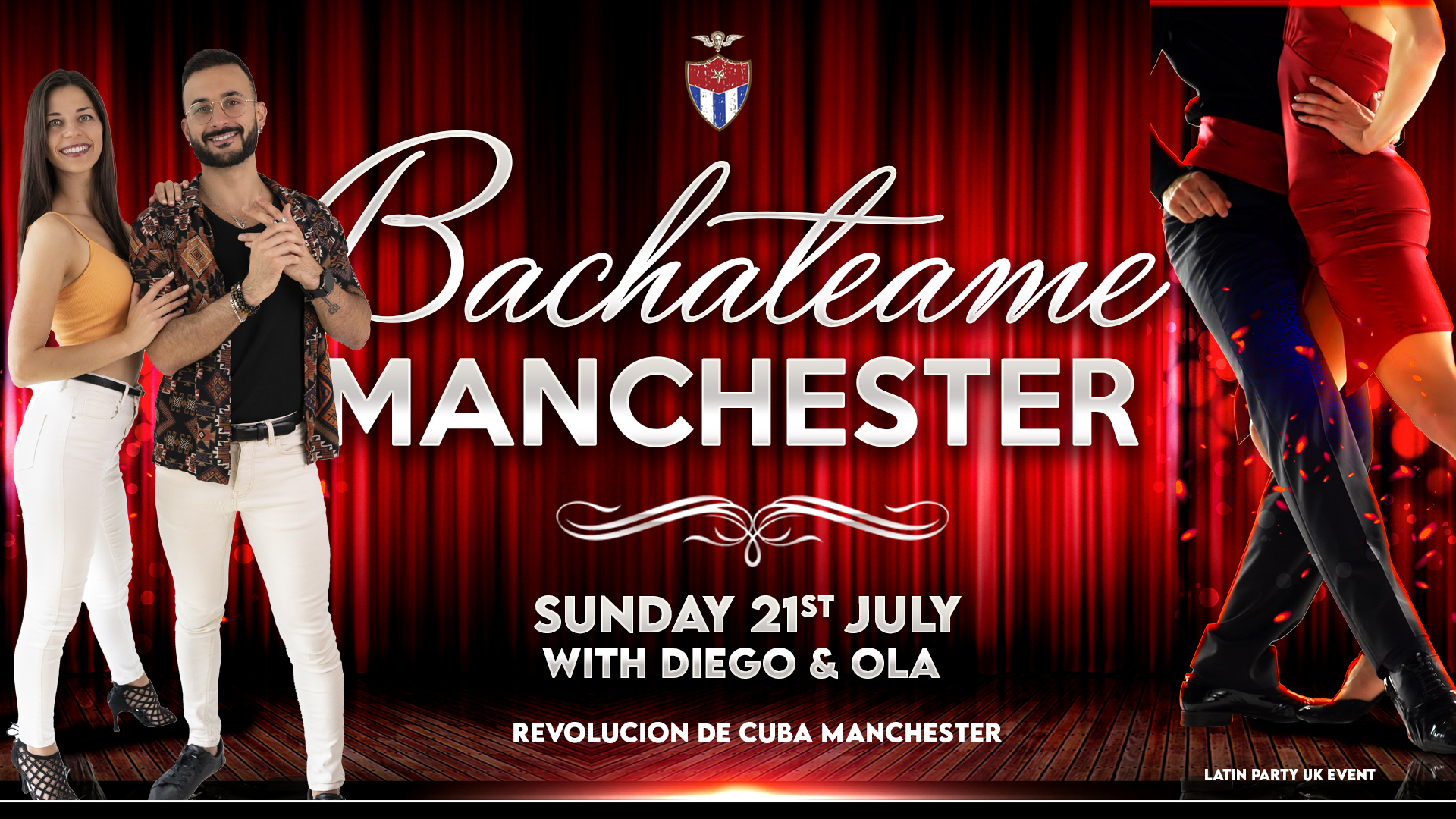 Bachateame Manchester – Sunday 21st July | Revolucion De Cuba