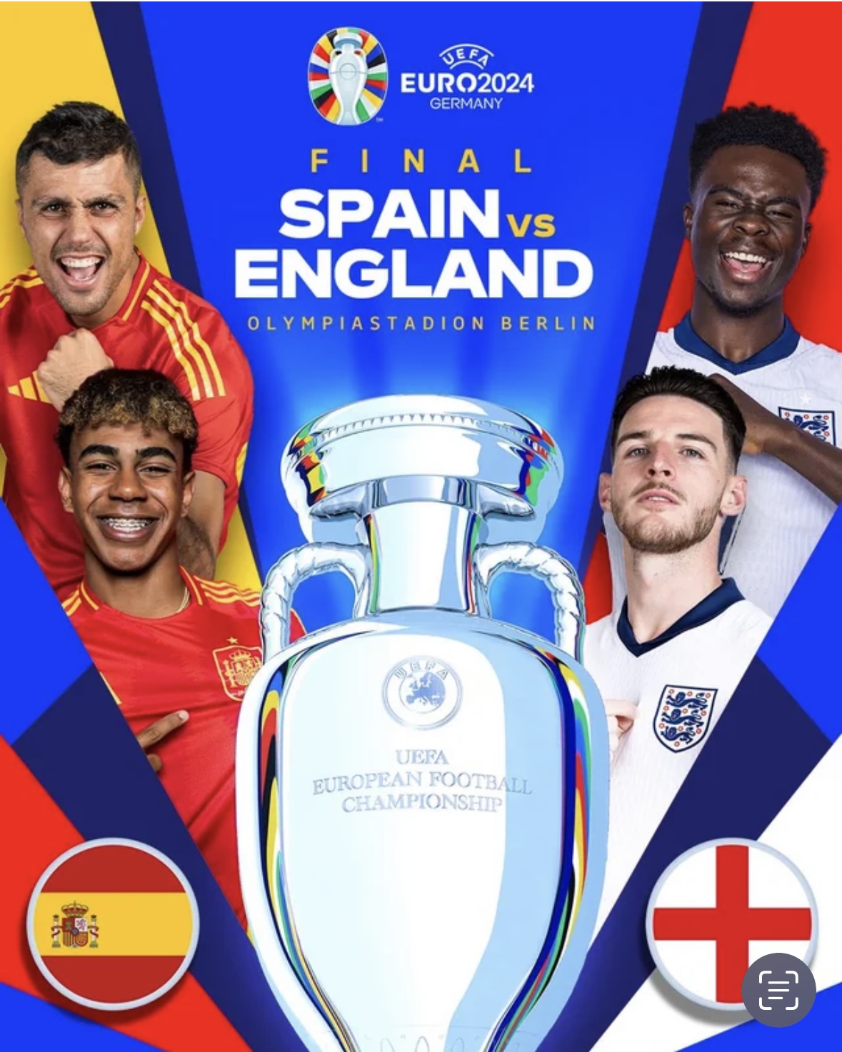 Euro 2024 FINAL ENGLAND VS SPAIN at Lit, London on 14th Jul Fatsoma