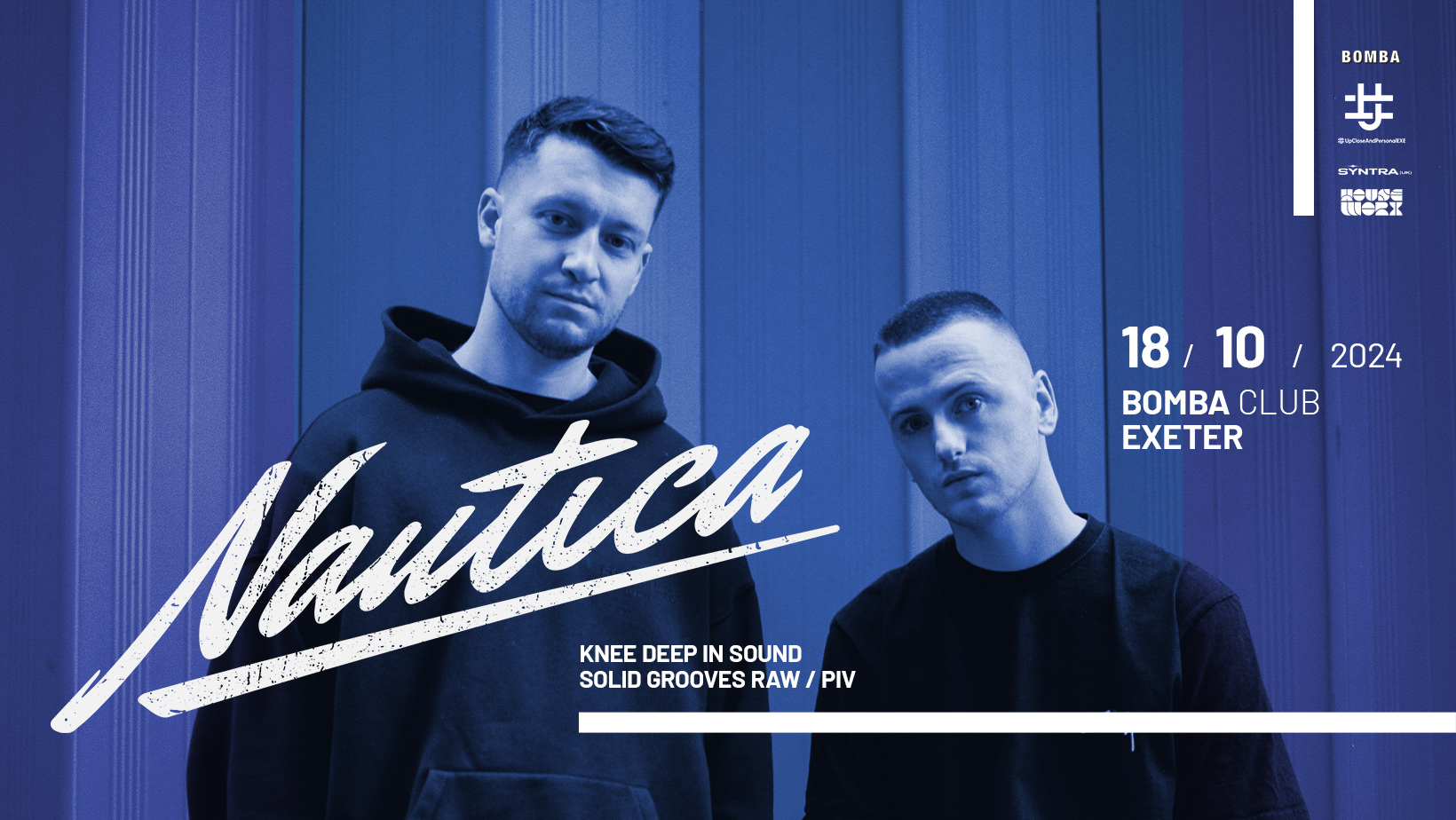 NAUTICA [KNEE DEEP IN SOUND] – FRI OCT 18 – BOMBA – EXETER