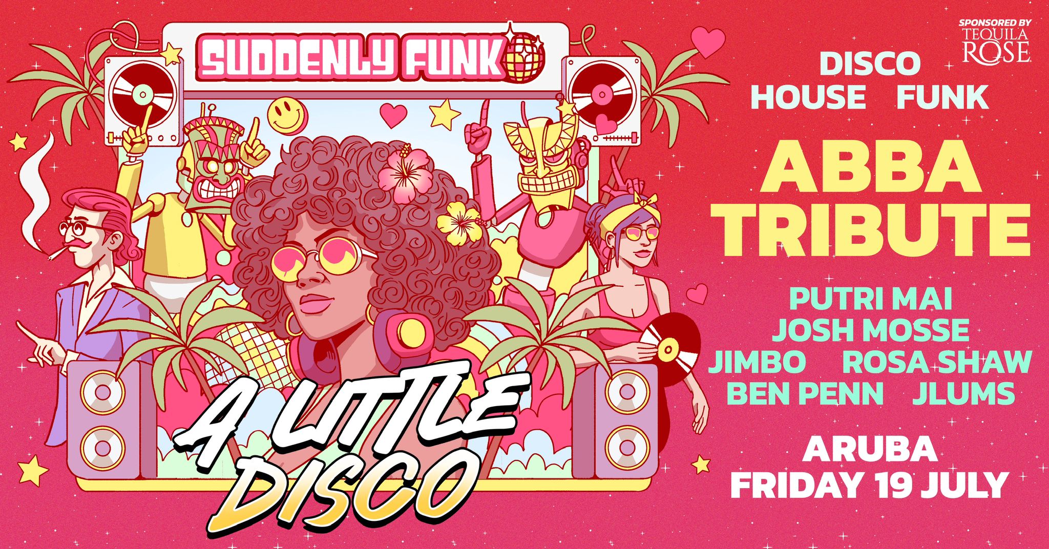 Suddenly Funk presents ‘A Little Disco’ W/ ABBA Tribute