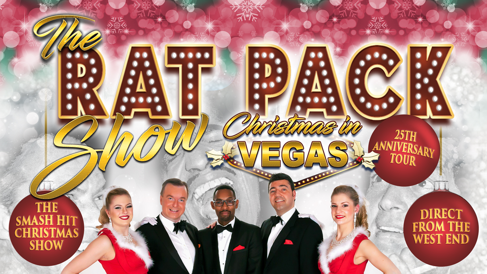 🚨 LAST FEW TICKETS!🎅🏼 The Christmas Rat Pack Show – 25th Anniversary Tour 🚨 TICKETS SELLING FAST!