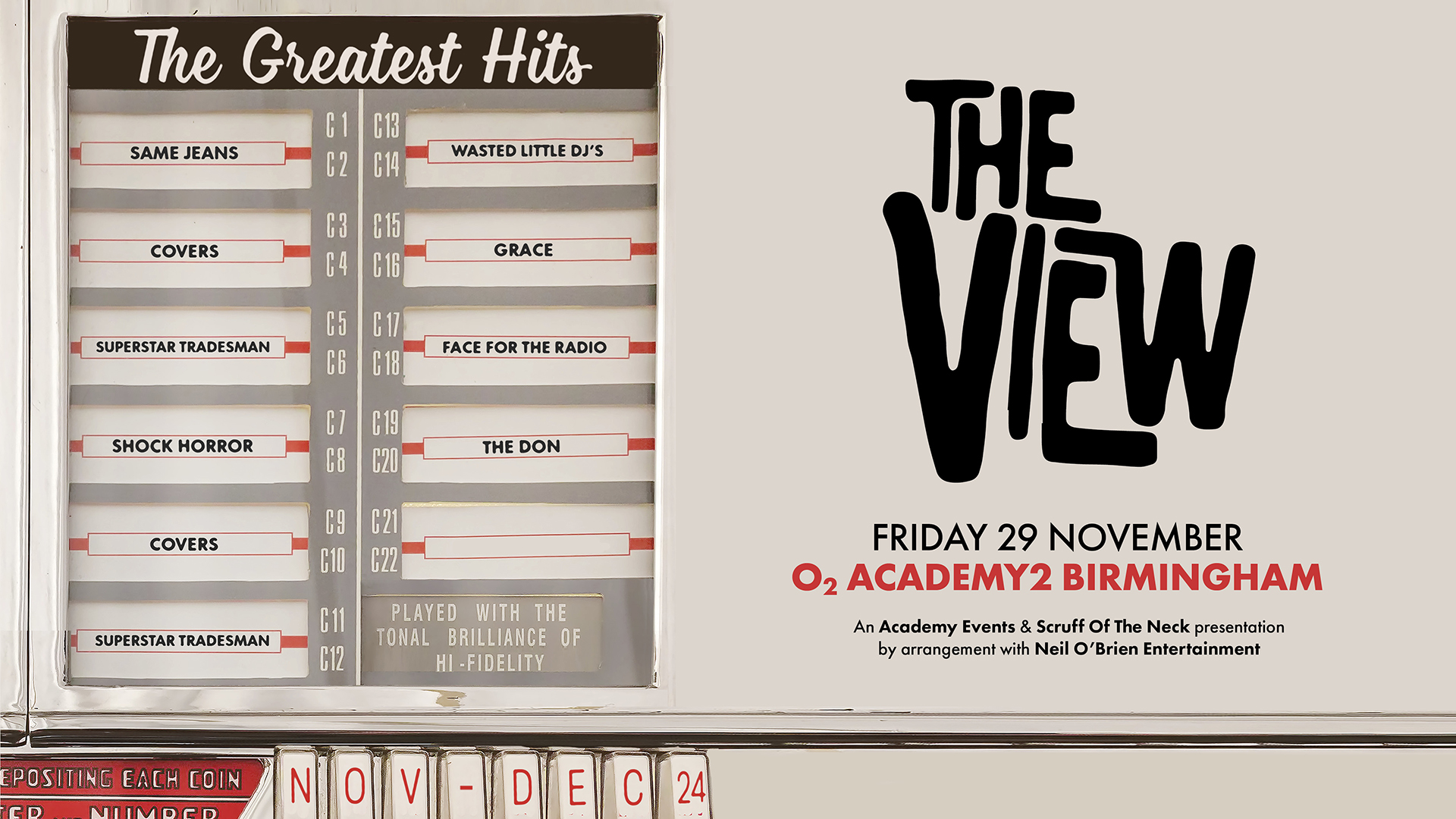 The View | Birmingham, O2 Academy2 Birmingham