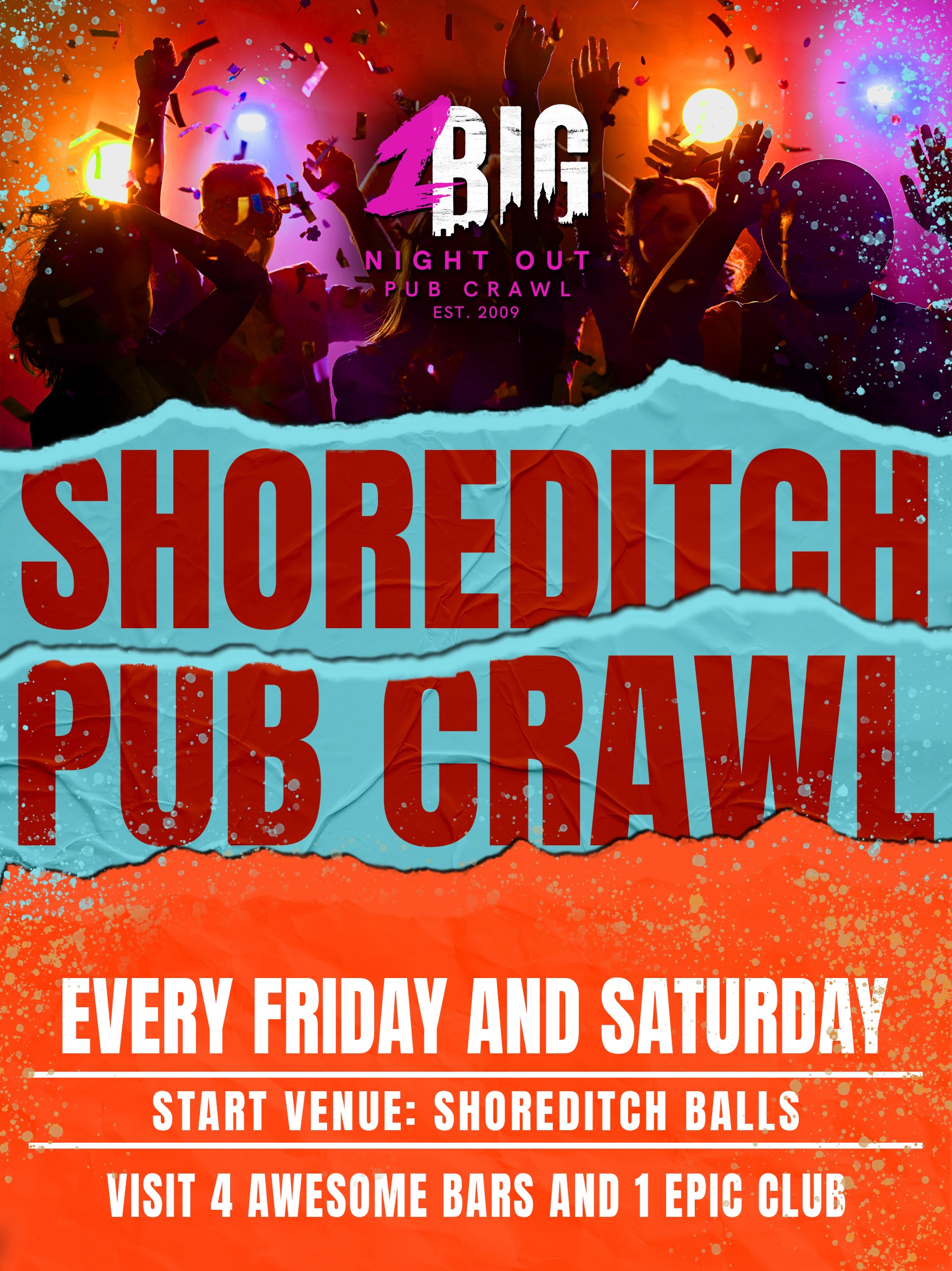 18NO SHOREDITCH PUB CRAWL - EVERY FRIDAY at Shoreditch Balls, London on ...