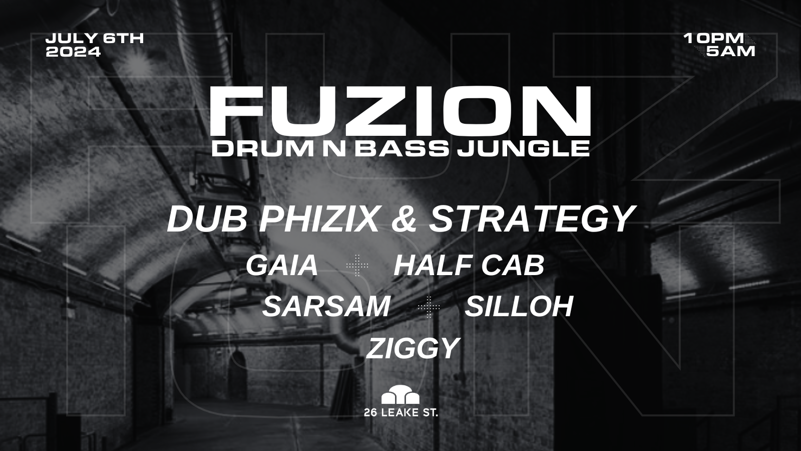 TONIGHT 11PM! Fuzion – Drum n Bass & Jungle at 26 Leake Street