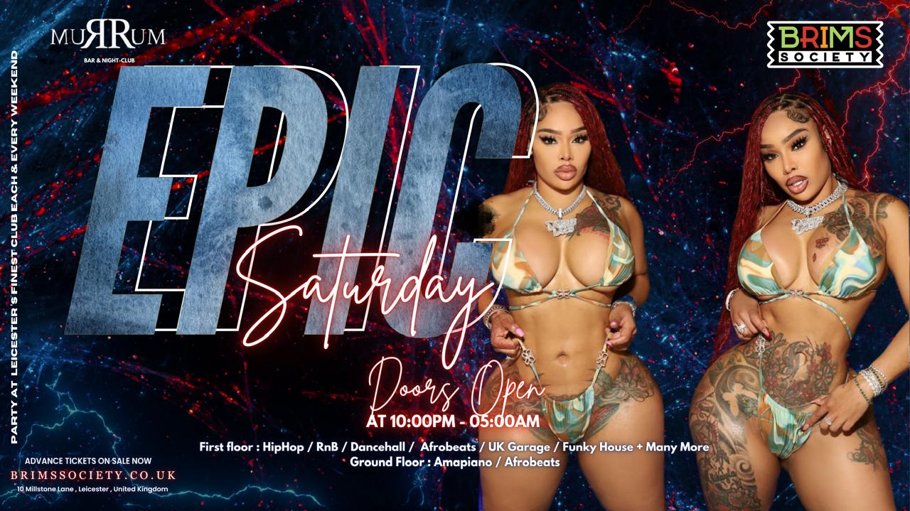 EPIC SATURDAYS at RUMRUM Leicester 😱 #rumrumleicester – 100 FREE TICKETS – 29th JUNE