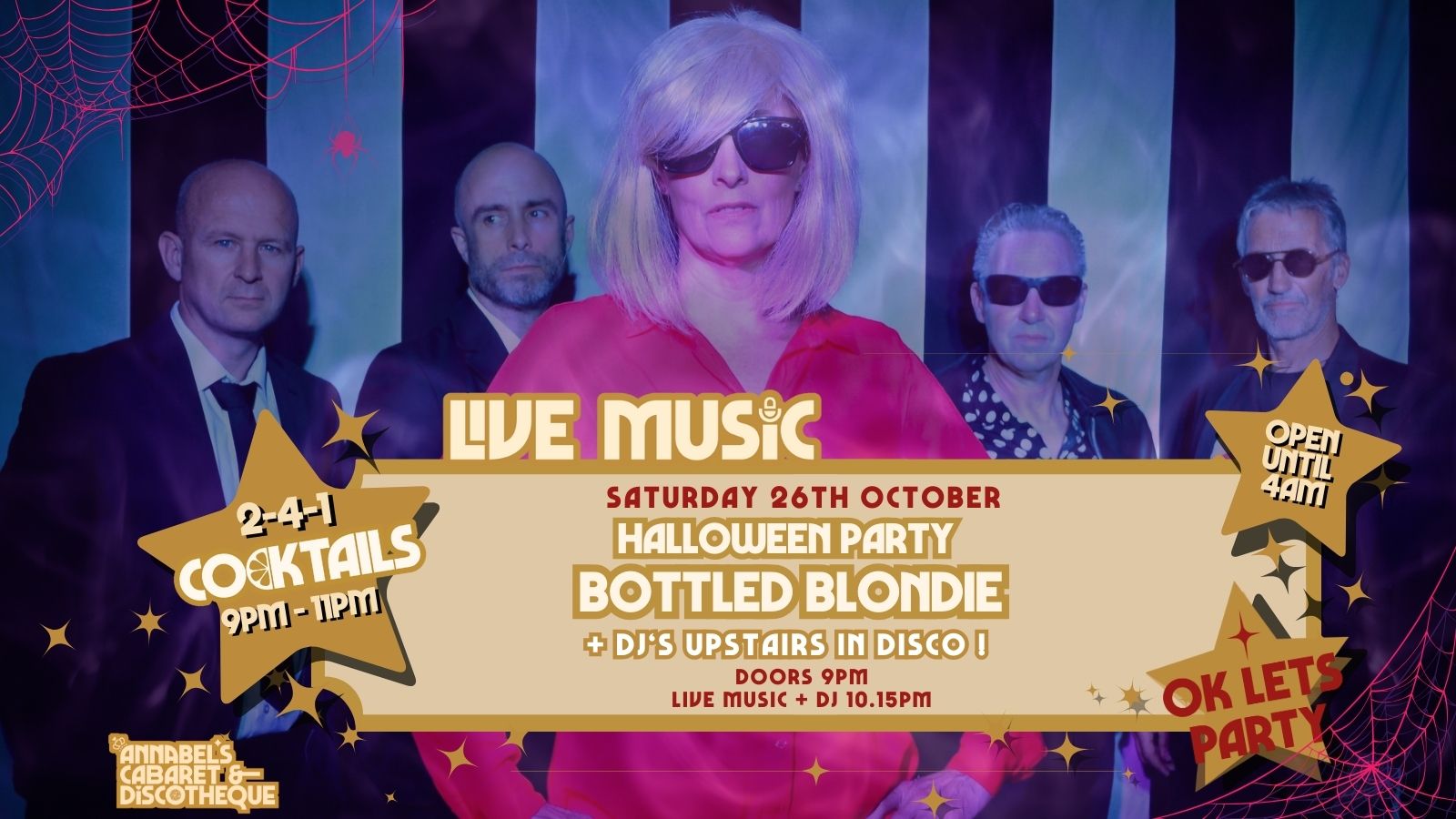 Live Music: BOTTLED BLONDIE // Annabel’s Cabaret & Discotheque