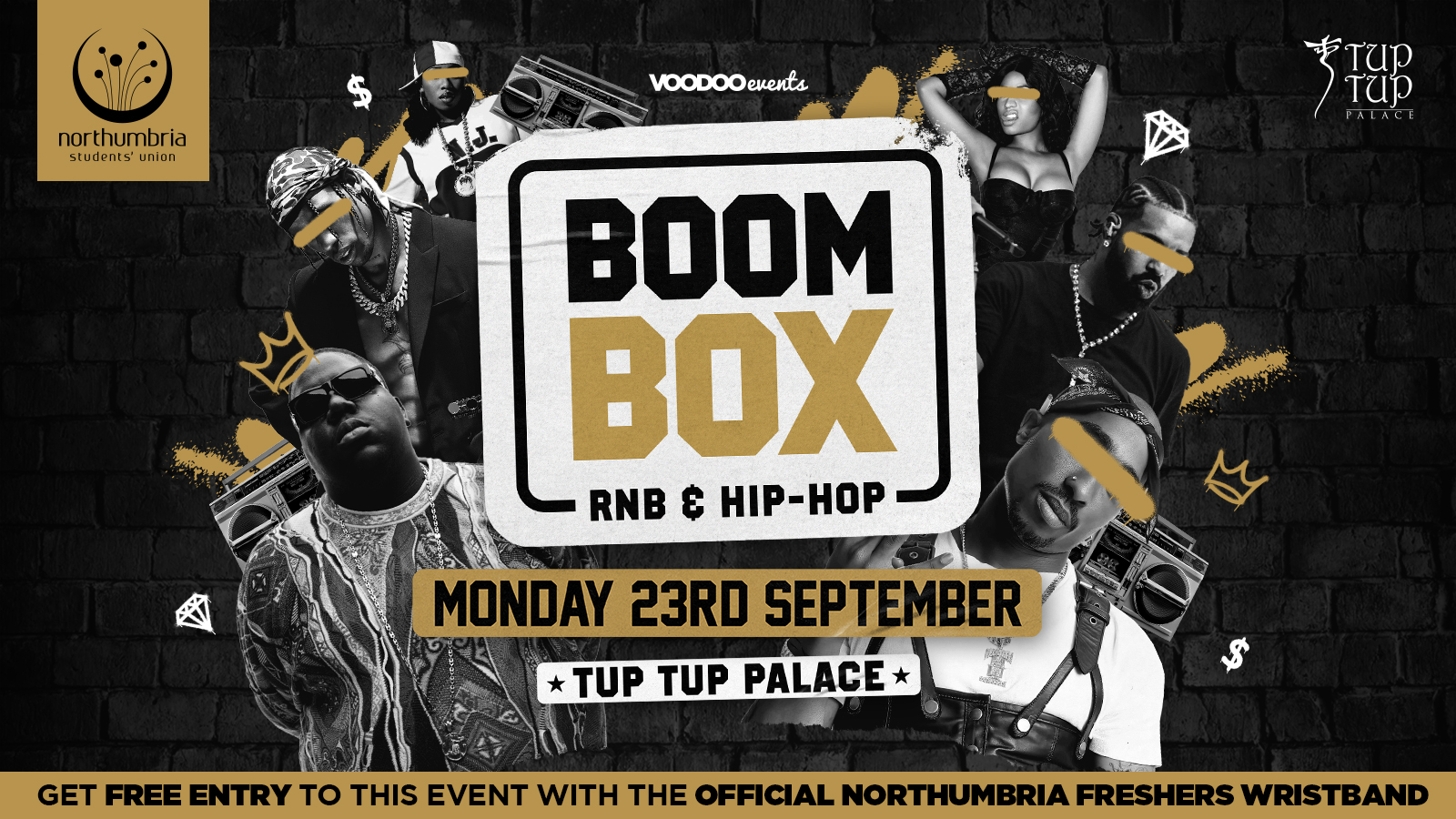 Boombox – Tup Tup Palace! 👑 (OFFICIAL NORTHUMBRIA UNI WRISTBAND EVENT)