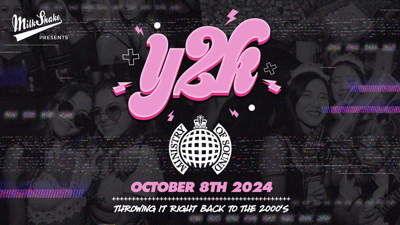 **SOLD OUT** Milkshake, Ministry of Sound Presents: Y2K Rave ₊ ⊹✮.*🪩:.𖥔 ݁ OCT 8TH ☢️⚡👽🍄 Y2K BABY 🤪 **SOLD OUT**