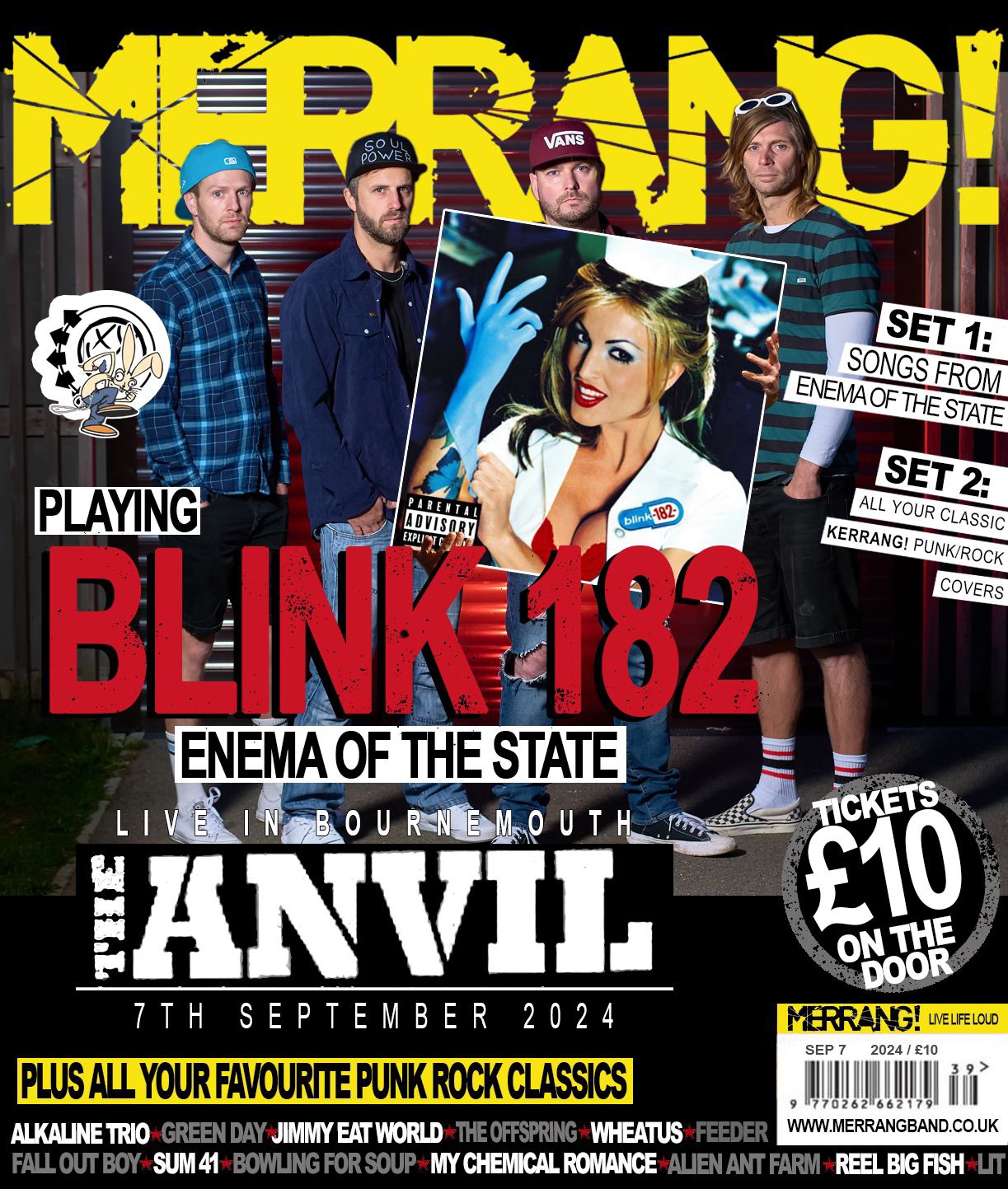 Merrang! Blink 182 tribute night!