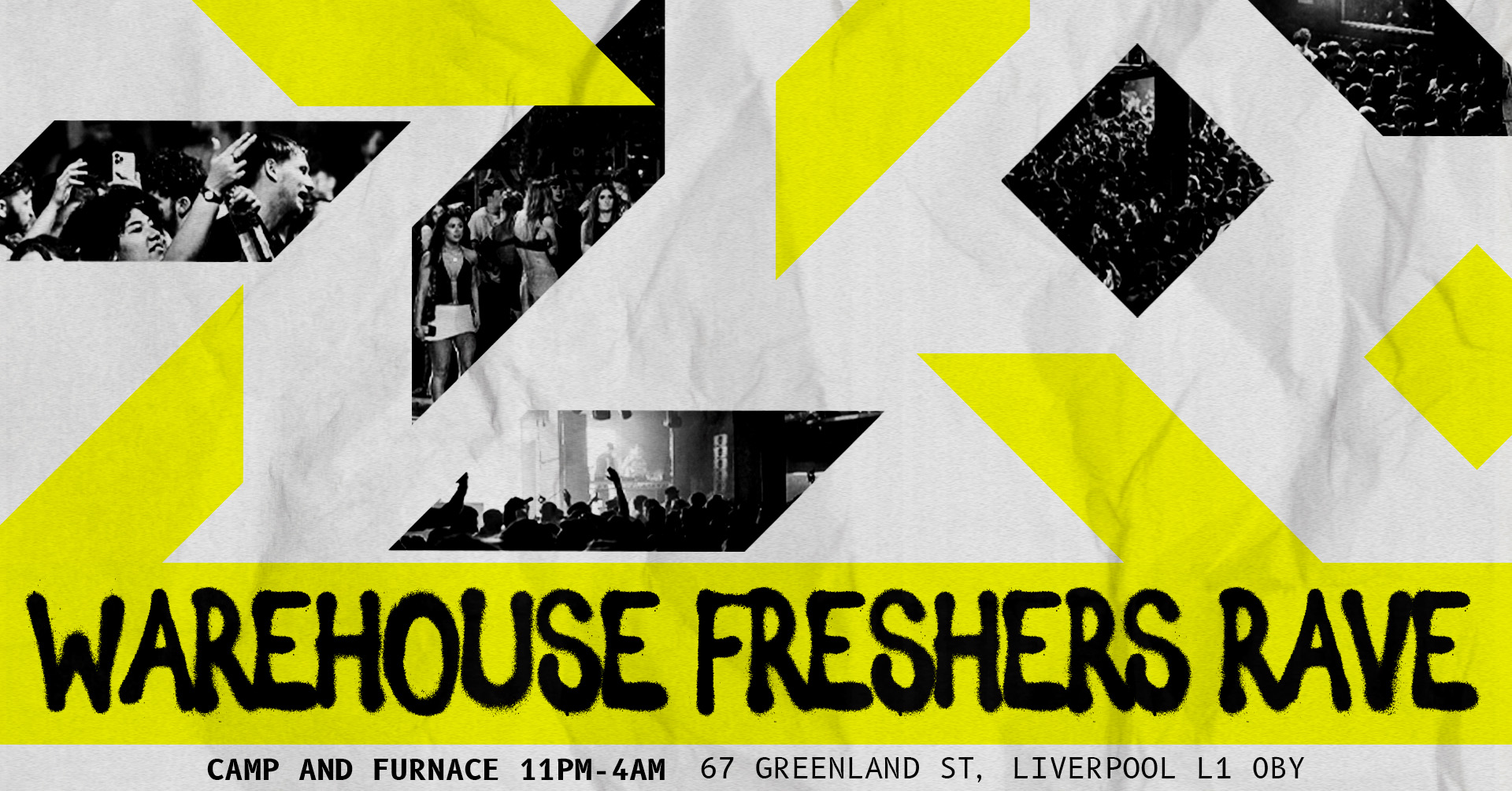 🚧 LOOSEDAYS FRESHERS WAREHOUSE RAVE 🚧 2500 STUDENTS // FRESHERS WEEK 2024