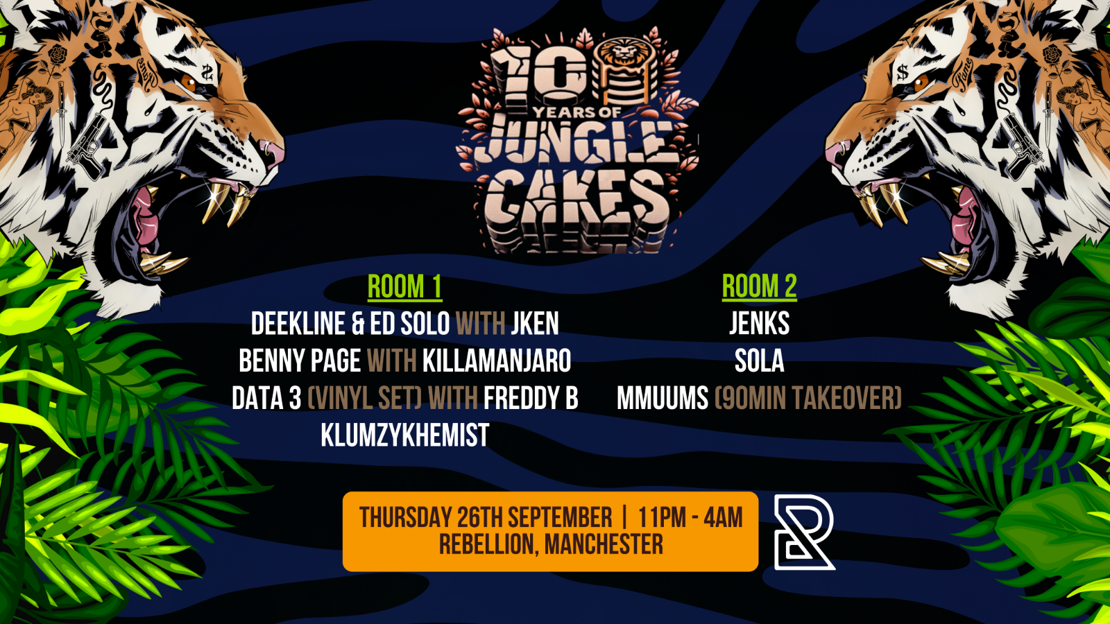 10 Years of Jungle Cakes – Deekline, Ed Solo, Benny Page, Data 3