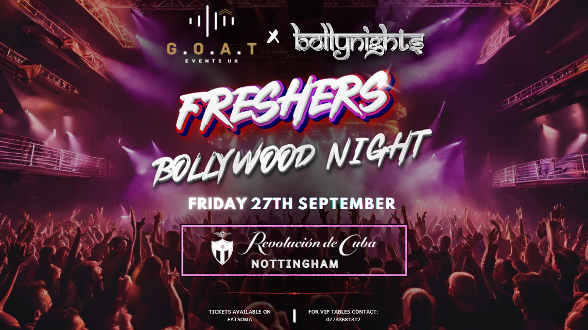 BIGGEST BOLLYWOOD FRESHERS WELCOME PARTY – MASSIVE TAKEOVER | 27TH SEPTEMBER